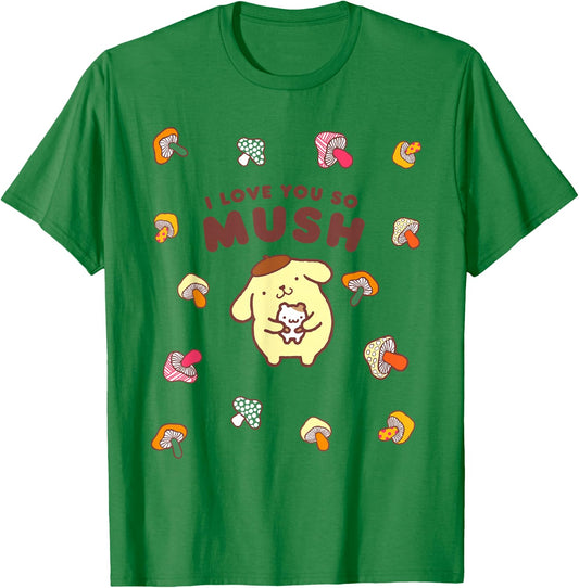 Pompompurin I Love You So Mush Fall Mushroom T-Shirt - T-Shirt | Irish Green