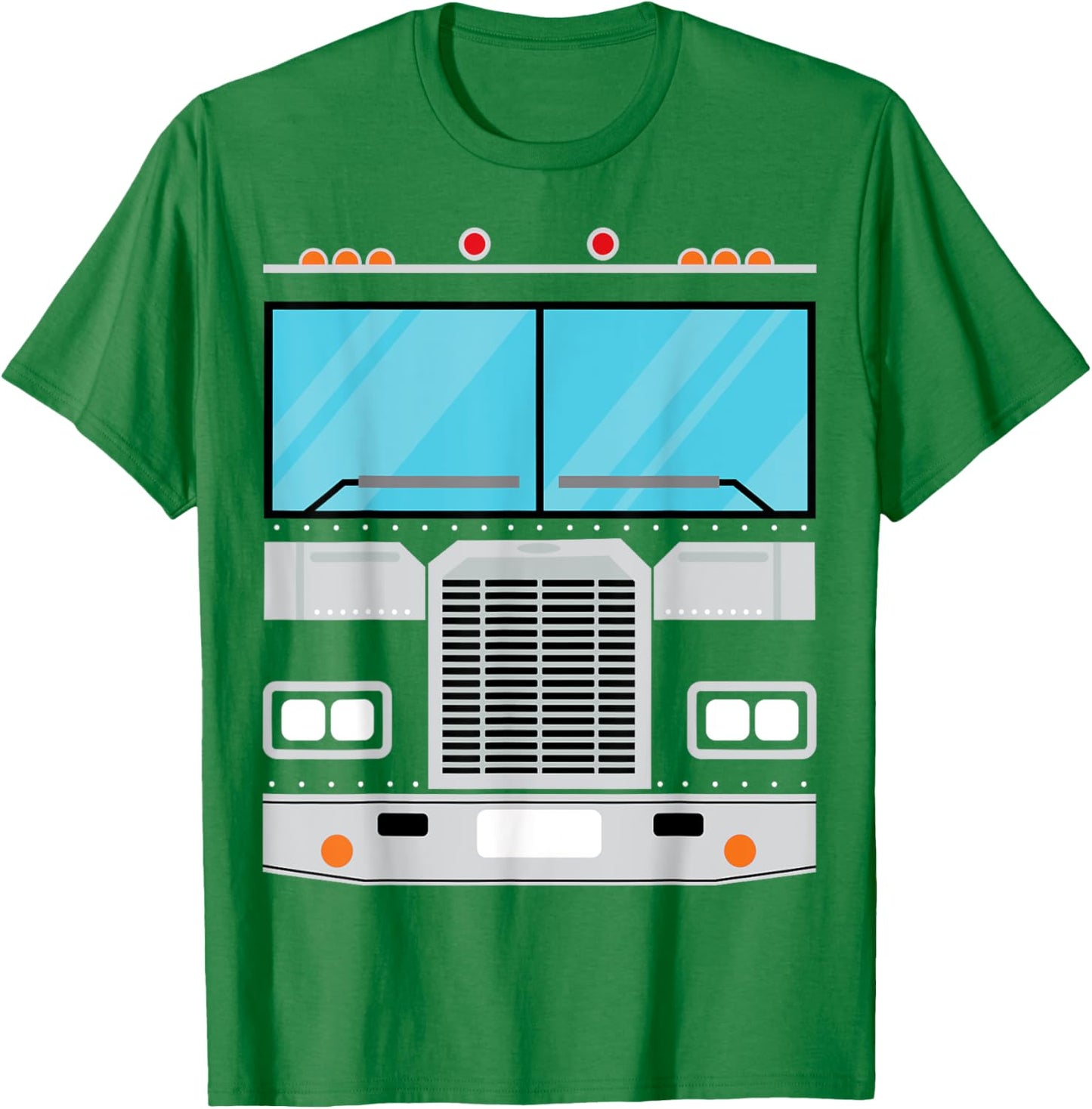 Semi Truck Costume Simple Easy Halloween Group Costume T-Shirt - T-Shirt | Irish Green