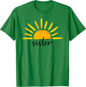 Sister of The Birthday First Trip Around the Sun Birthday T-Shirt - T-Shirt | Irish Green