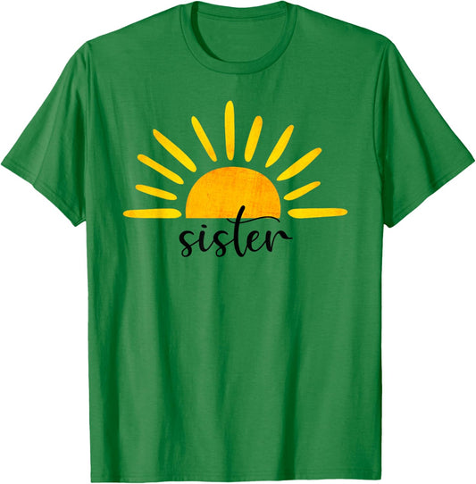 Sister of The Birthday First Trip Around the Sun Birthday T-Shirt - T-Shirt | Irish Green