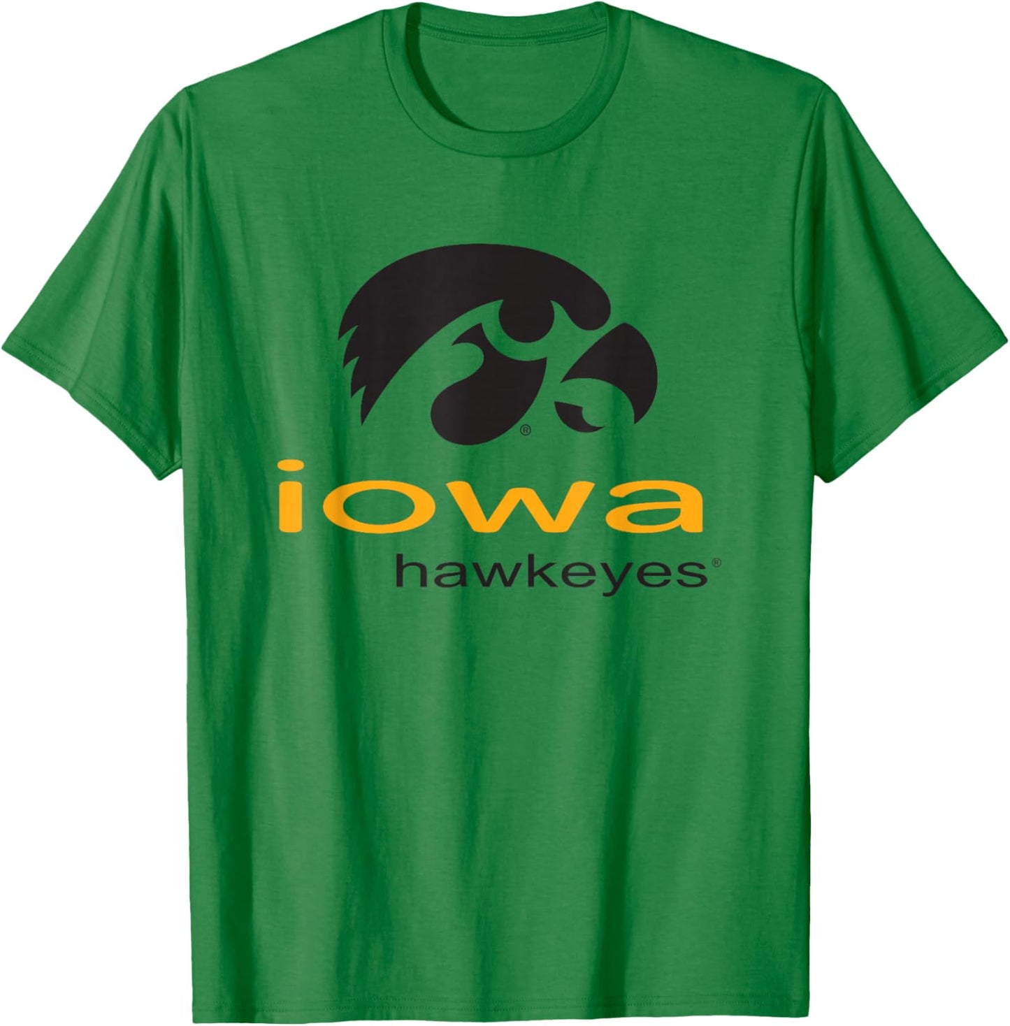 Iowa Hawkeyes Super Logo Officially Licensed T-Shirt - T-Shirt | Irish Green