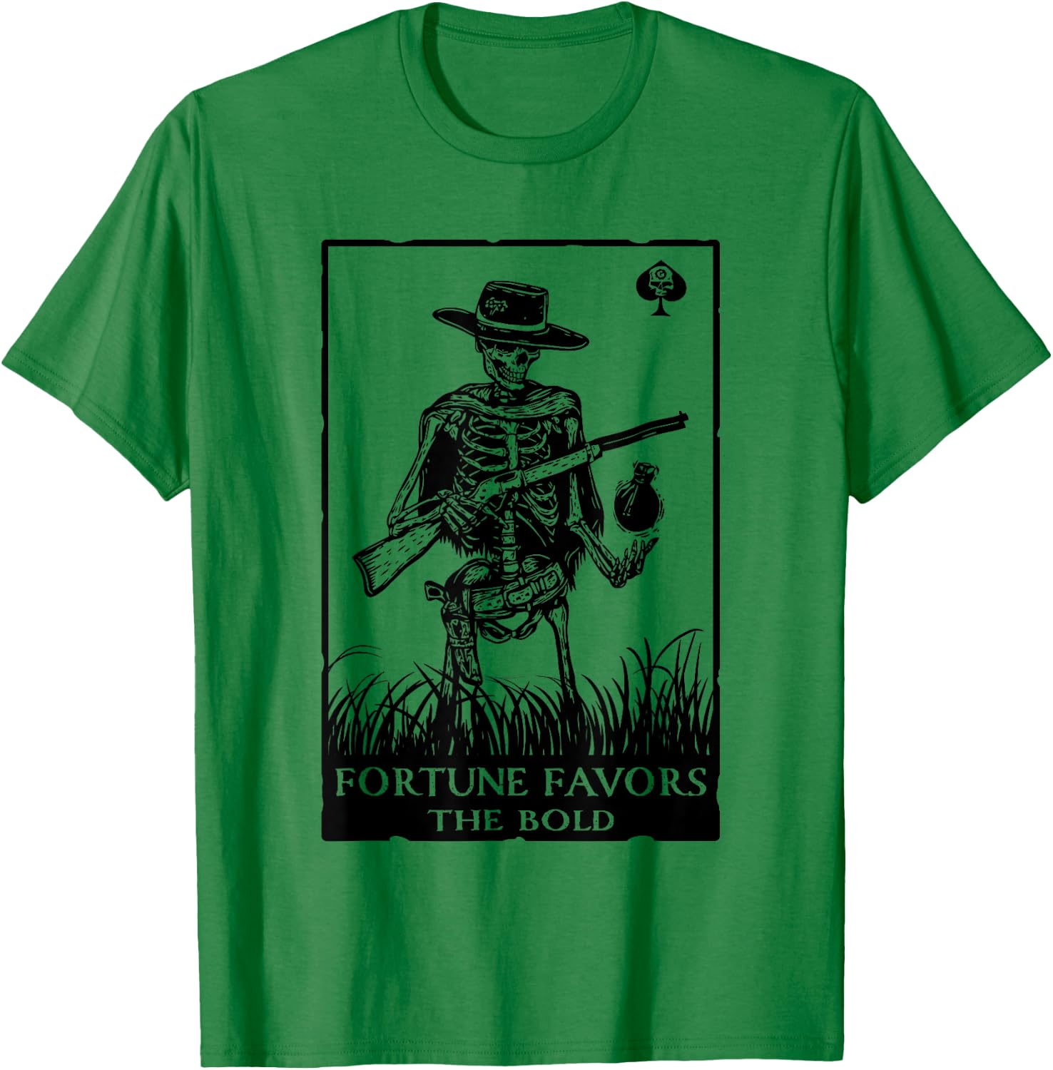 Fortune Favors The Bold Apparel T-Shirt - T-Shirt | Irish Green