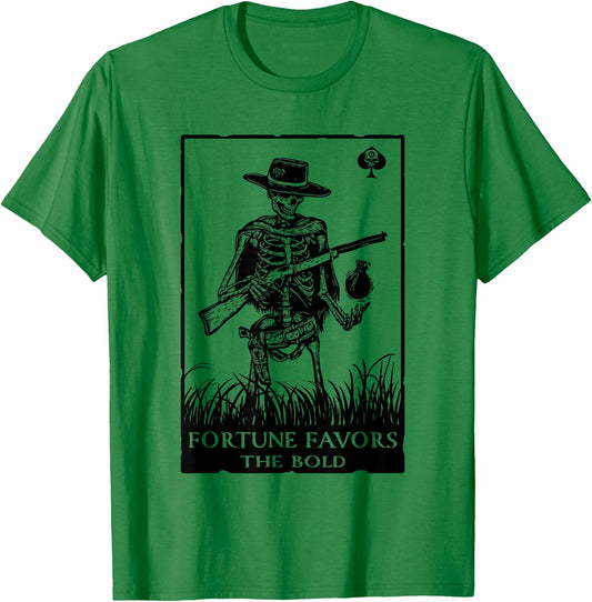 Fortune Favors The Bold Apparel T-Shirt - T-Shirt | Irish Green