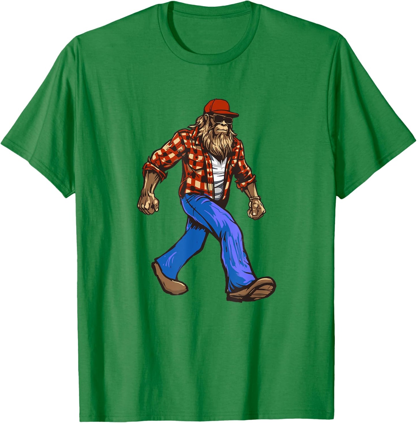 Country Redneck Sasquatch Bigfoot Dude Southern Pride T-Shirt - T-Shirt | Irish Green