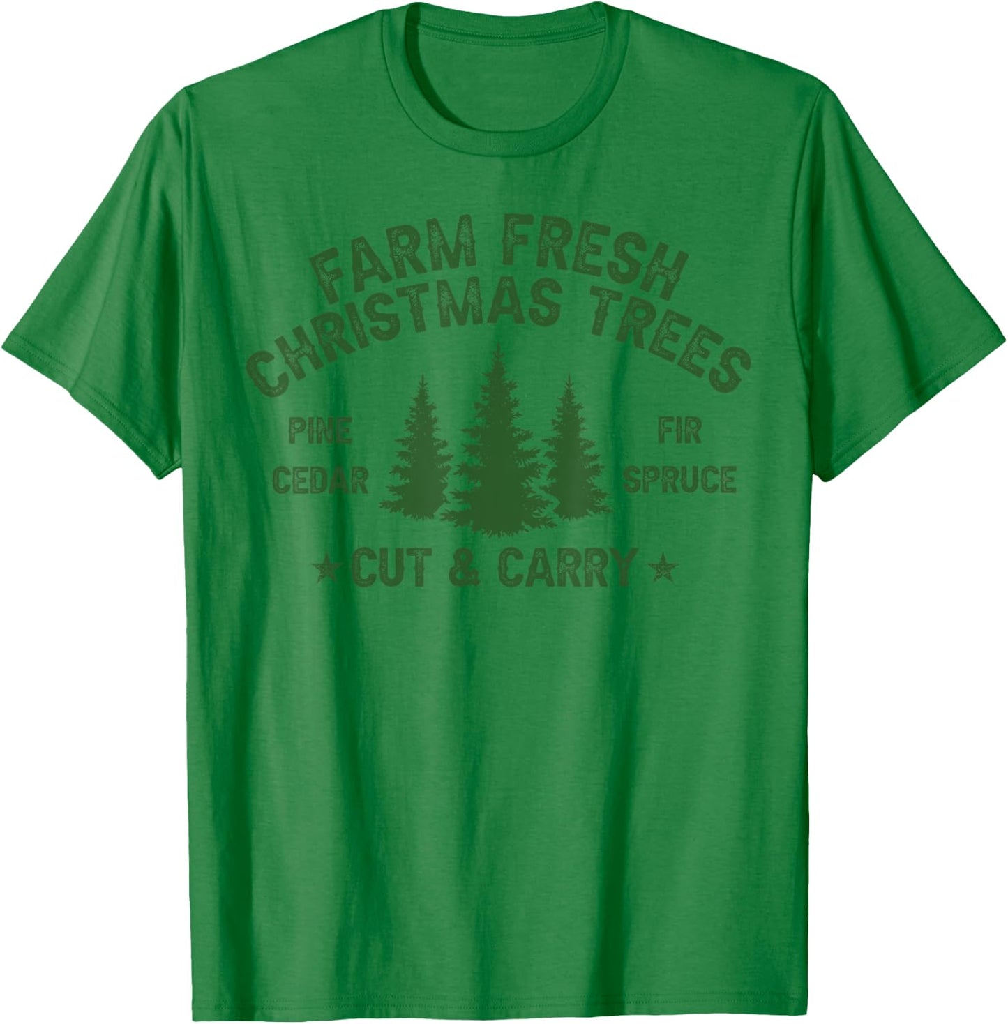 Farm Fresh Christmas Trees T-Shirt - T-Shirt | Irish Green