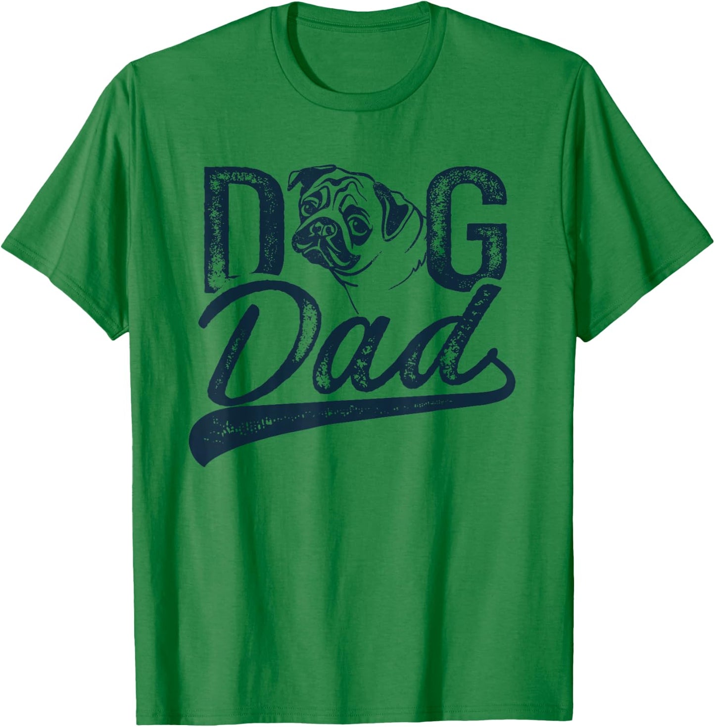 Pug Dog Dad Men T-Shirt - T-Shirt | Irish Green