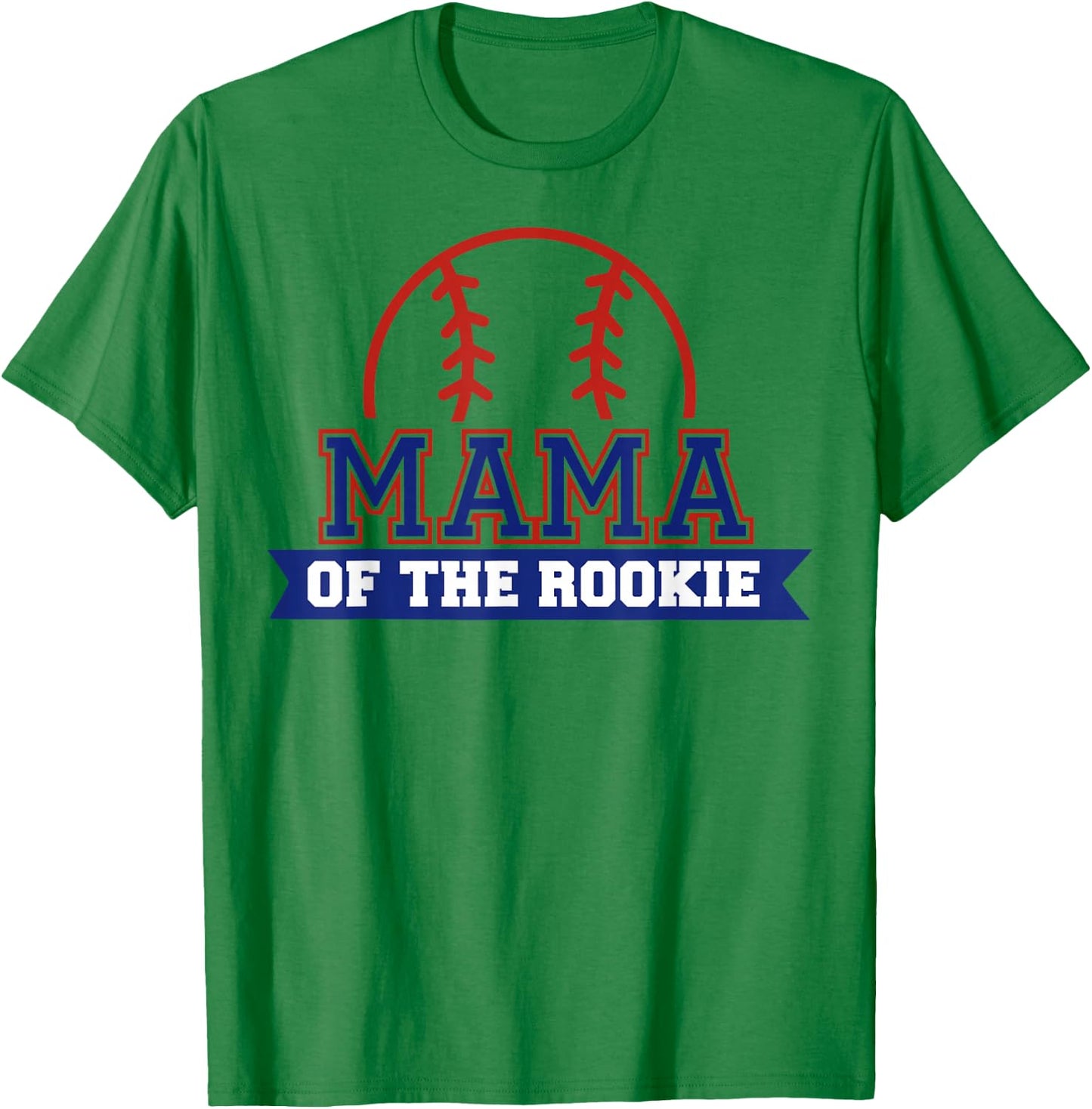 Mama of Rookie 1st Birthday Baseball Theme Matching Party T-Shirt - T-Shirt | Irish Green