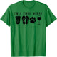 I'm A Simple Woman Wine Flip Flops Dog Paw Girl Humor T-Shirt - T-Shirt | Irish Green