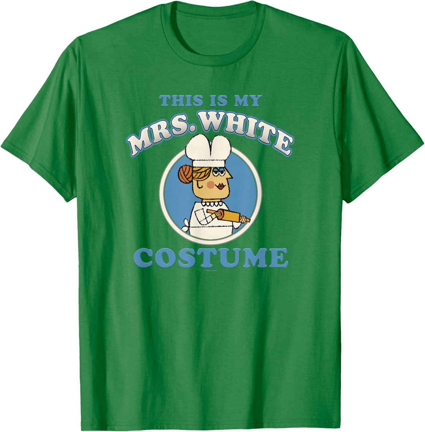 Clue This Is My Mrs. White Costume T-Shirt - T-Shirt | Irish Green