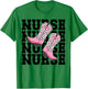 Funny Nurse Week Gifts Nurse Cowgirl Boots RN Nurse & LPN T-Shirt - T-Shirt | Irish Green