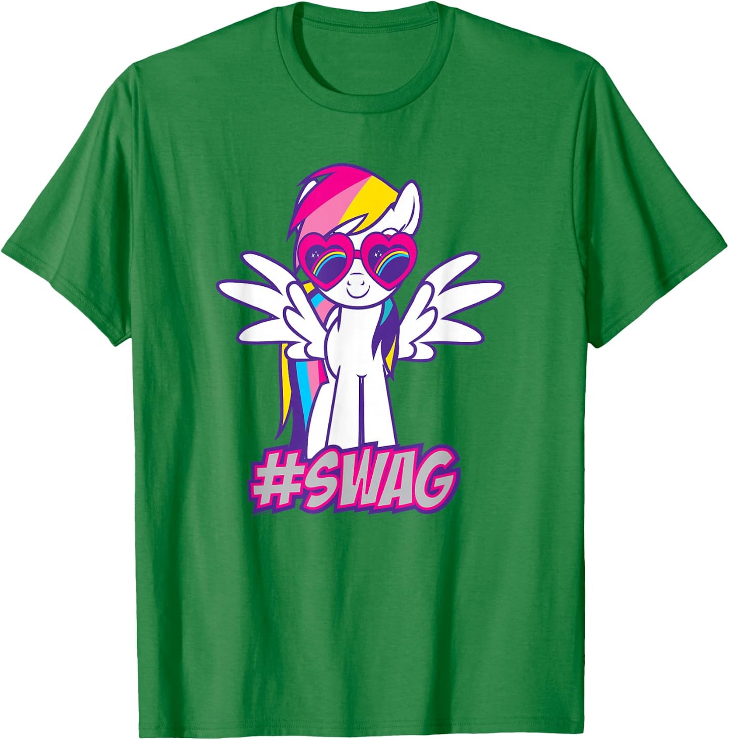 My Little Pony: Friendship Is Magic Rainbow Dash Swag T-Shirt - T-Shirt | Irish Green