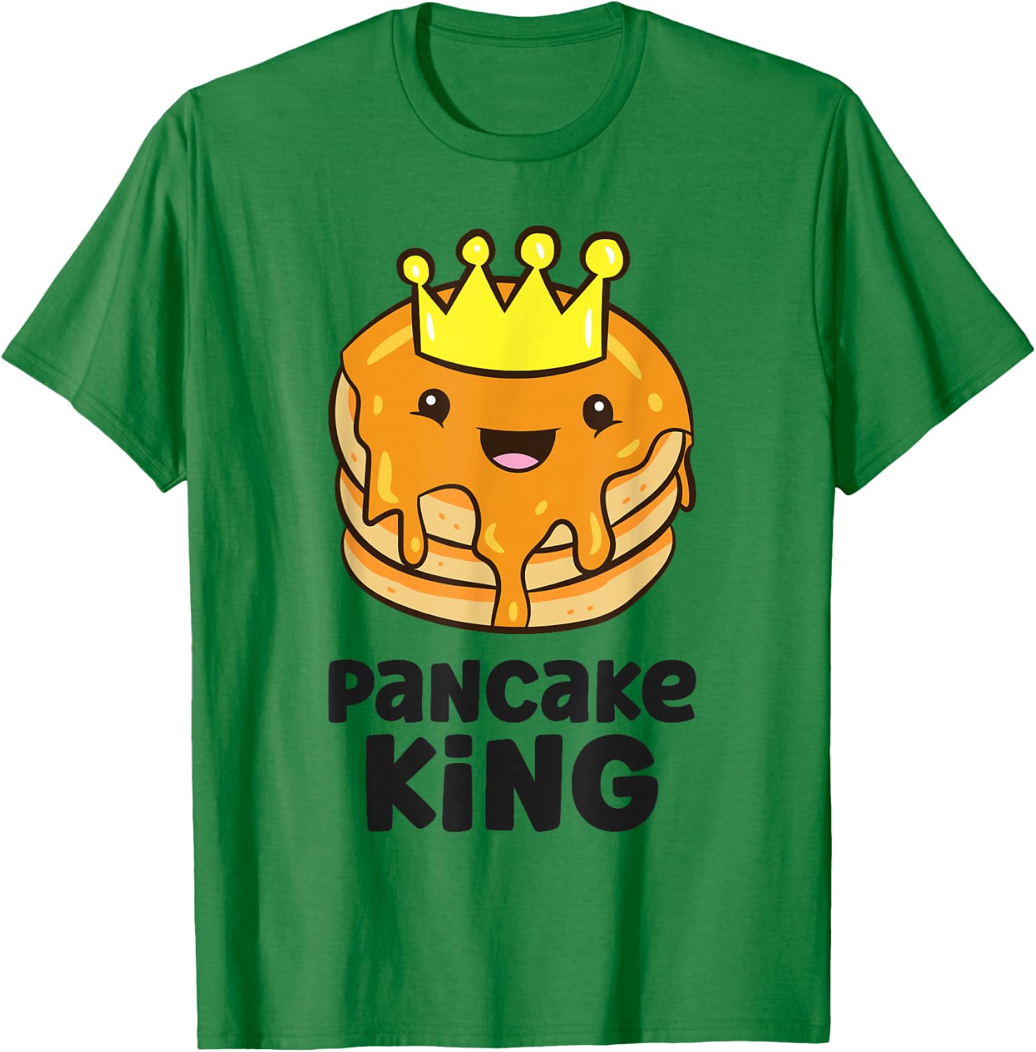 Pancake King Pancake Maker Funny Pancake T-Shirt - T-Shirt | Irish Green