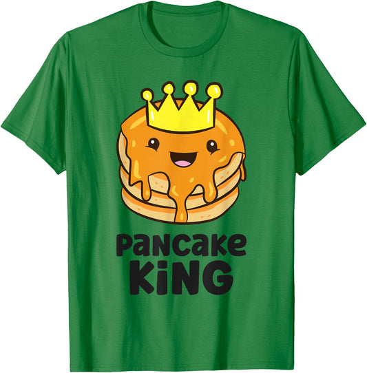 Pancake King Pancake Maker Funny Pancake T-Shirt - T-Shirt | Irish Green