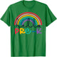 Hello Pre-K Rainbow Back To School Teacher Student Kid T-Shirt - T-Shirt | Irish Green