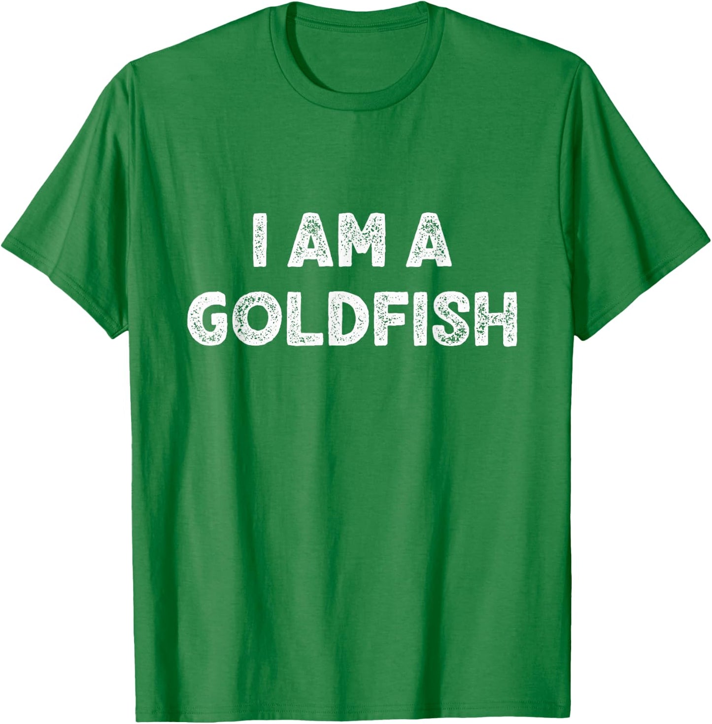 I Am A Goldfish Halloween I'm Simple Costume Easy Gold-Fish T-Shirt - T-Shirt | Irish Green