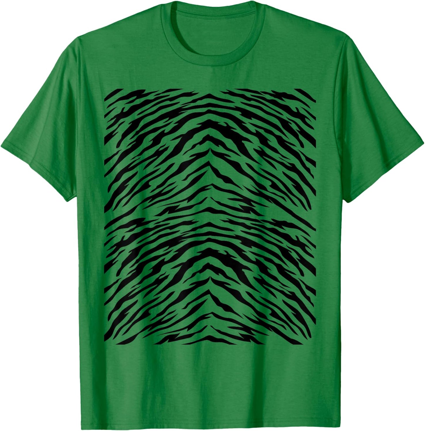 Tiger Print Cute Animal Costume Idea Orange Tigers Stripes T-Shirt - T-Shirt | Irish Green