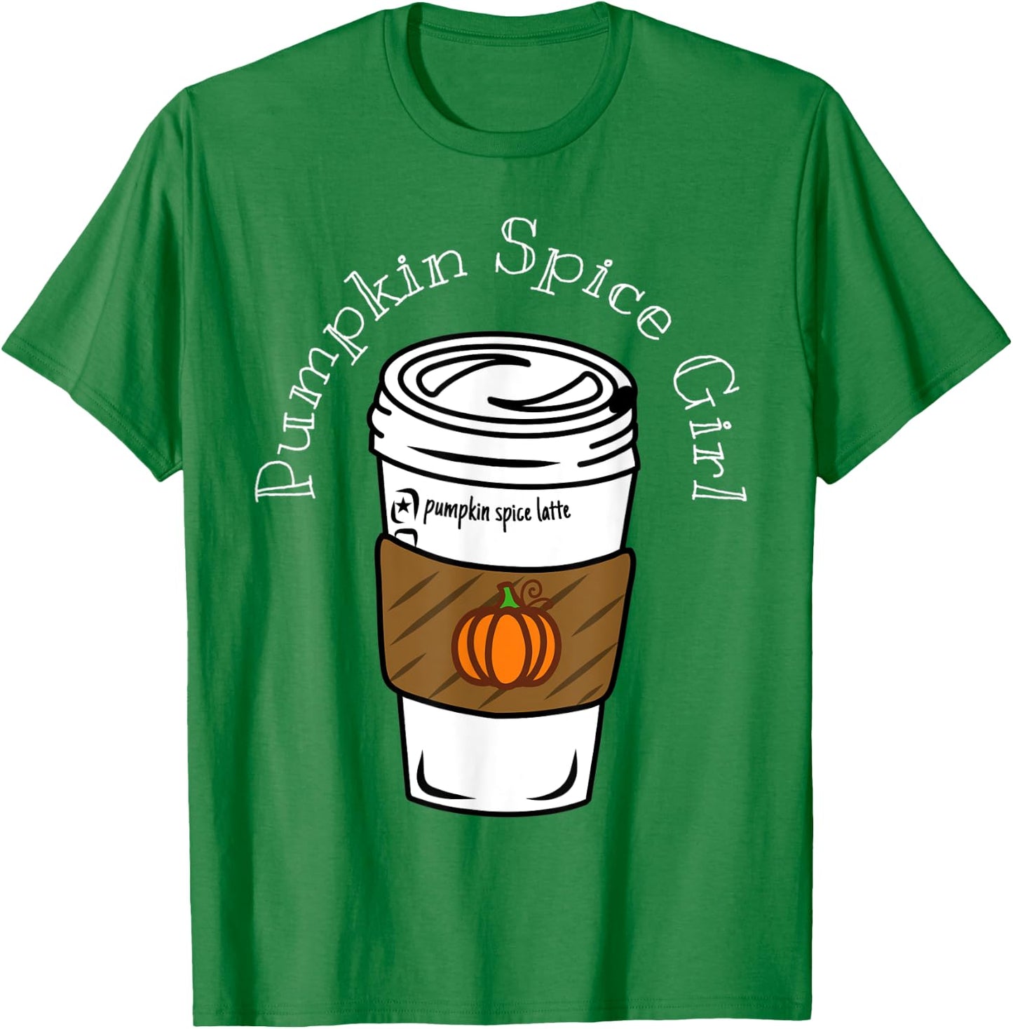 Green Pumpkin Spice Latte Girls PSL Coffee Autumn T-Shirt - T-Shirt | Irish Green