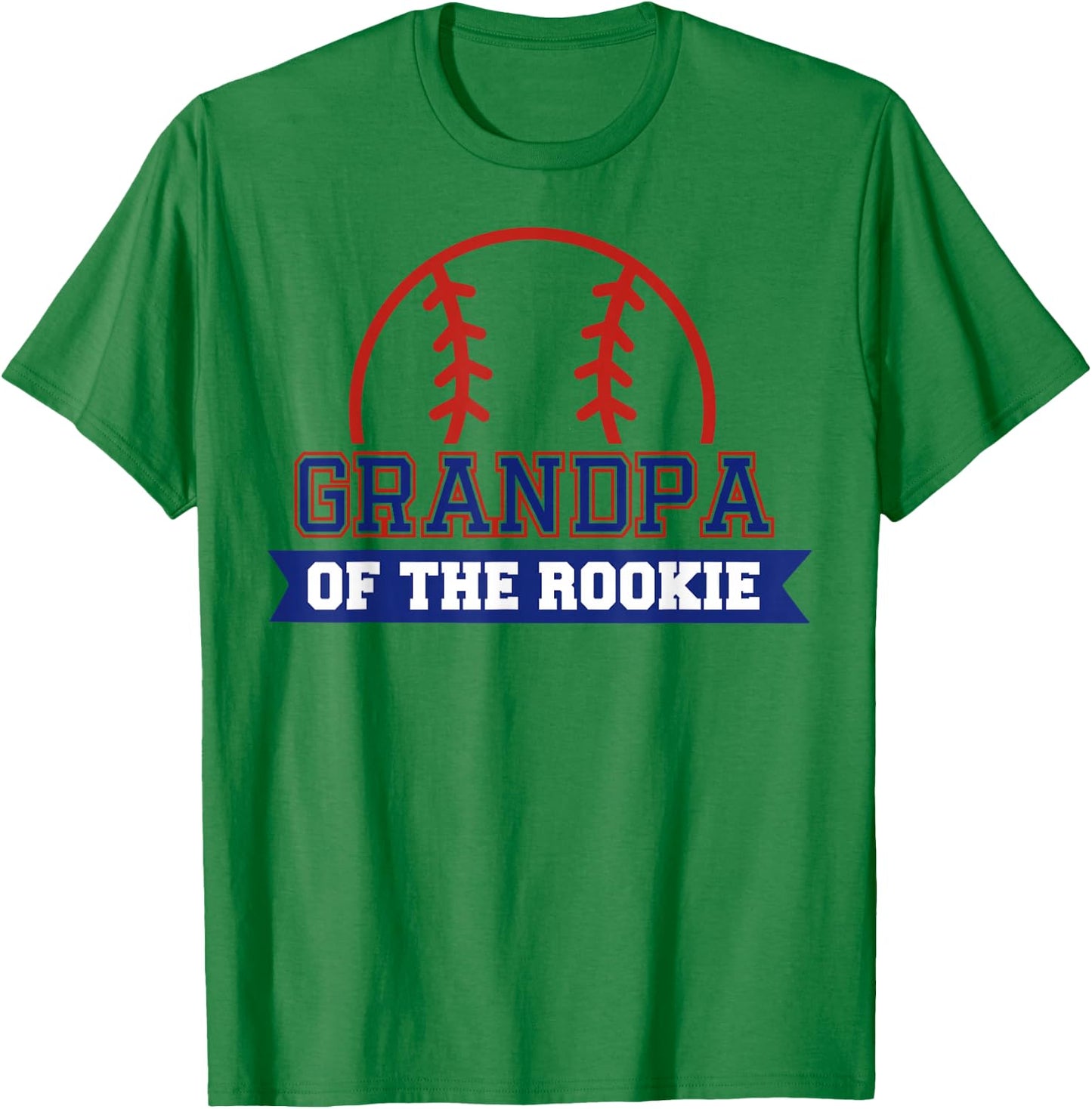 Grandpa of Rookie 1st Birthday Baseball Theme Matching Party T-Shirt - T-Shirt | Irish Green
