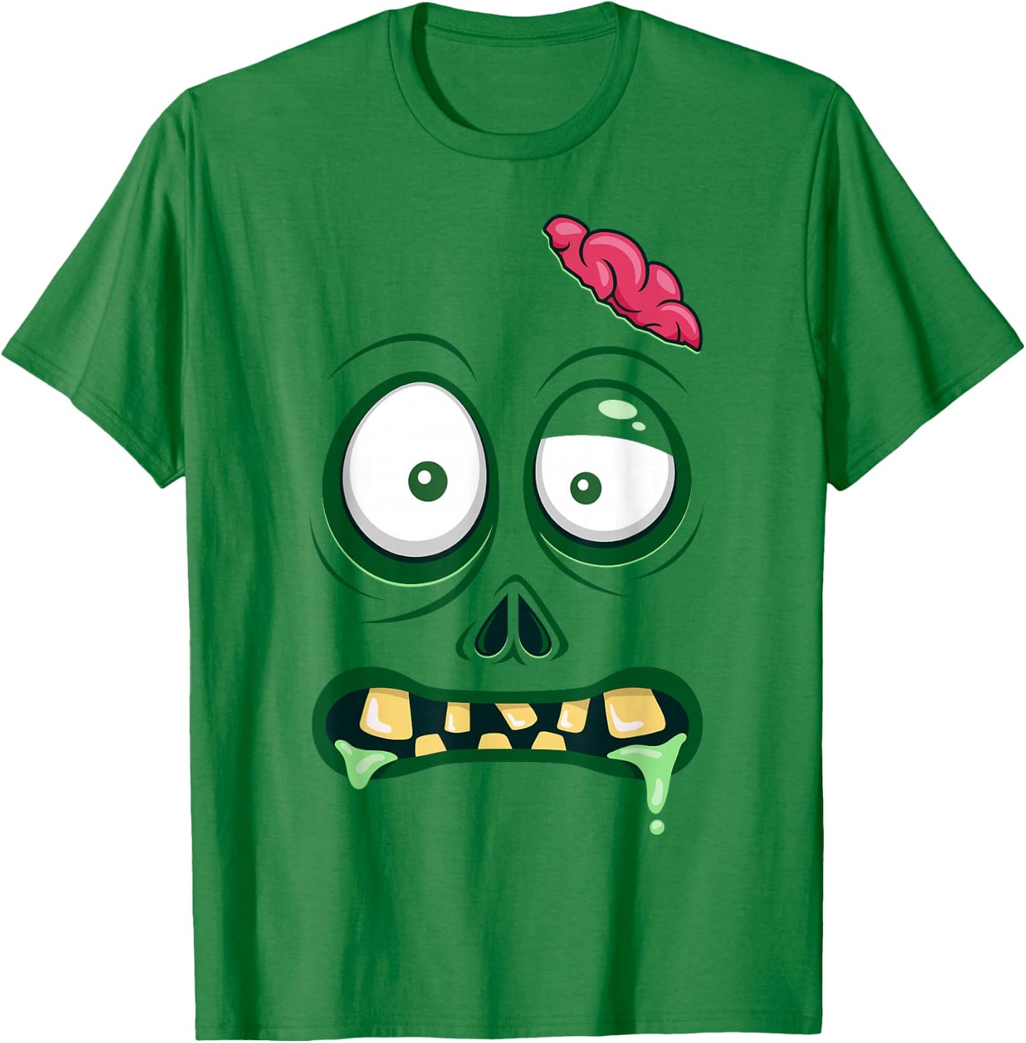 Monster Face Halloween Matching Costume Zombie Men Women Kid T-Shirt - T-Shirt | Irish Green