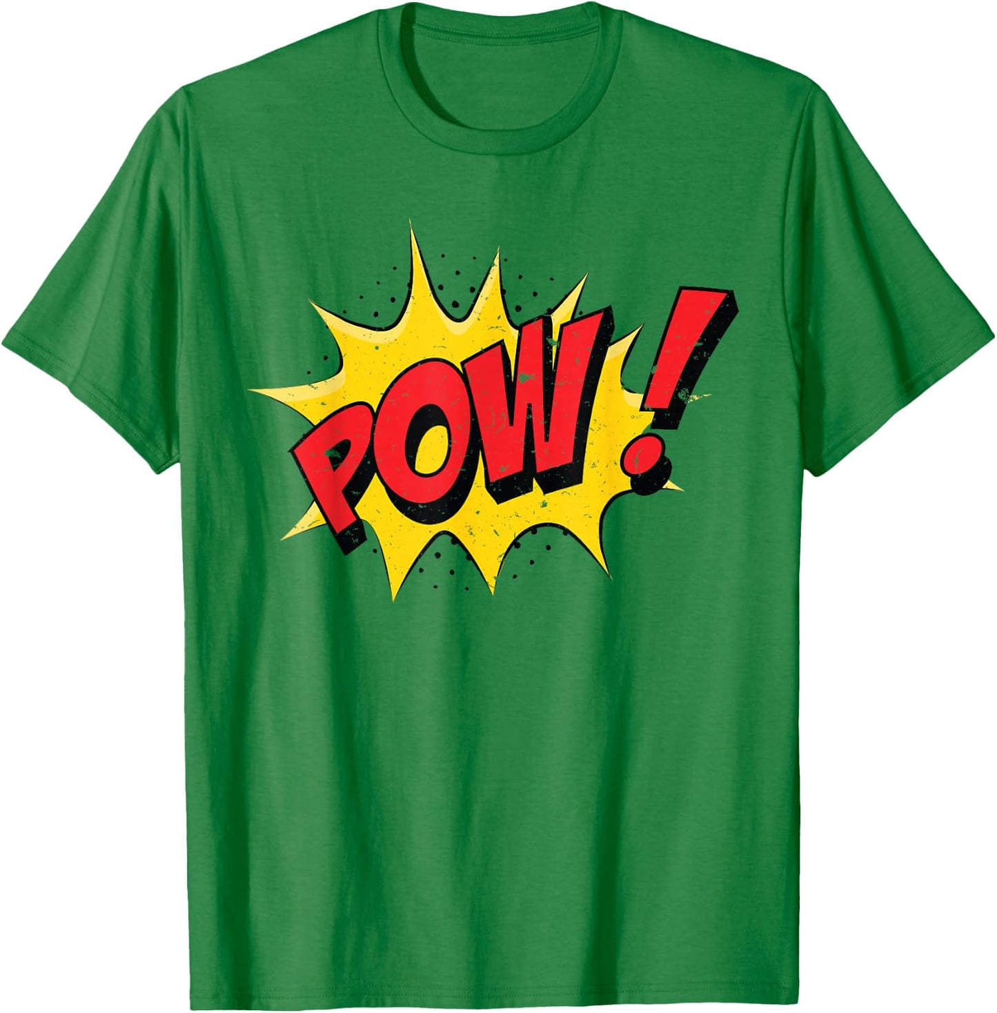 POW - Comic Book Cartoon Funny Pop Art T-Shirt - T-Shirt | Irish Green