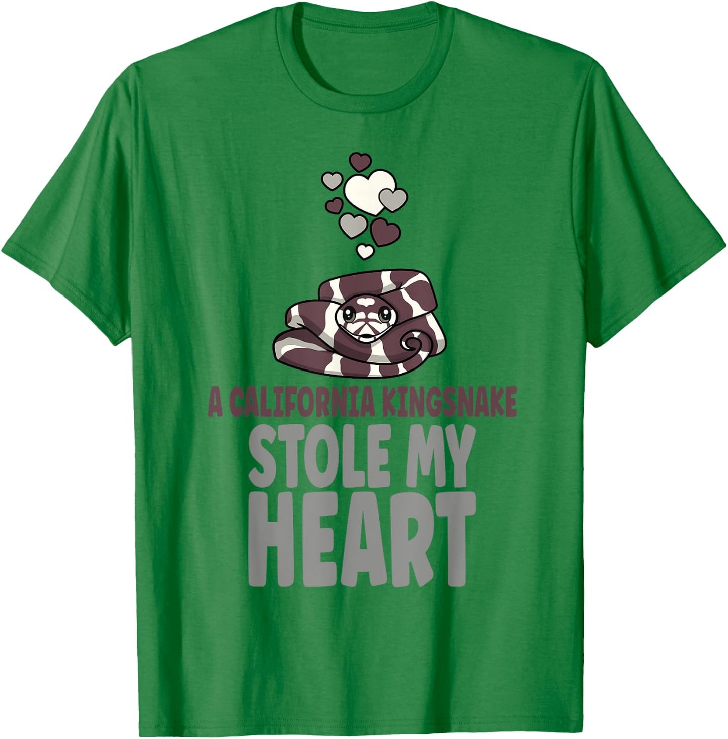 A California Kingsnake Stole My Heart Pet Kingsnake Owner T-Shirt - T-Shirt | Irish Green