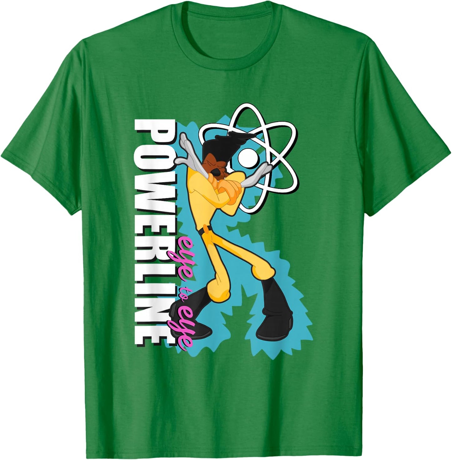 Disney A Goofy Movie Powerline Eye to Eye Dancing Portrait T-Shirt - T-Shirt | Irish Green