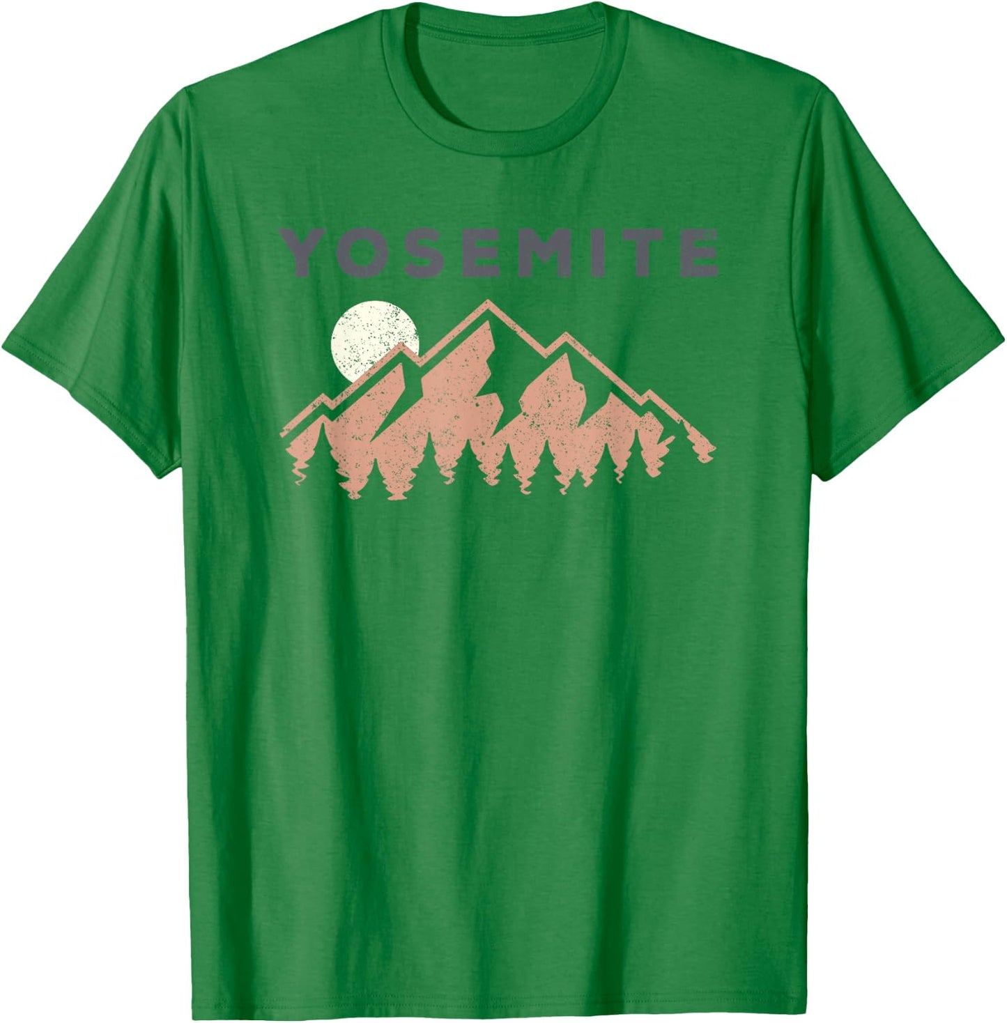 Retro Yosemite California Established 1890 National Park T-Shirt - T-Shirt | Irish Green