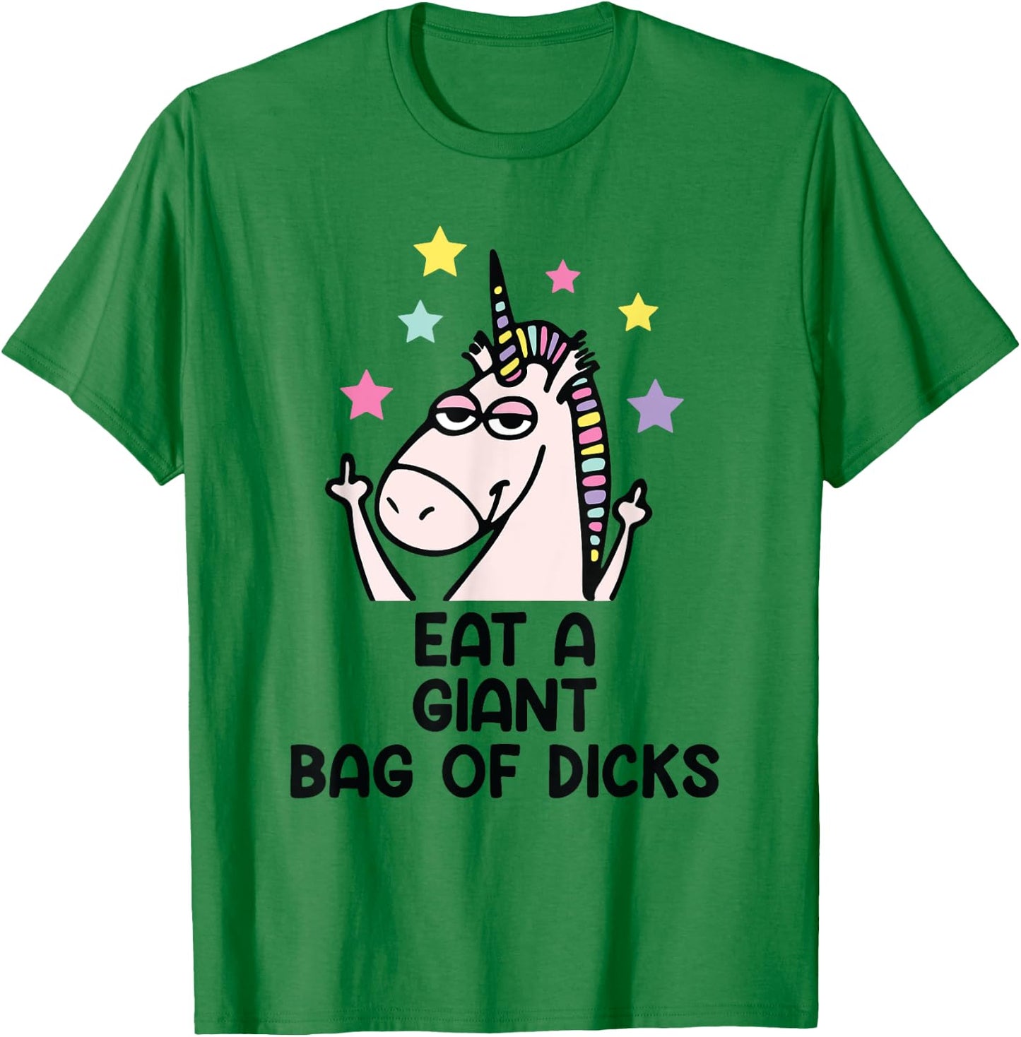 Eat a giant bag of tails unicorn T-Shirt - T-Shirt | Irish Green
