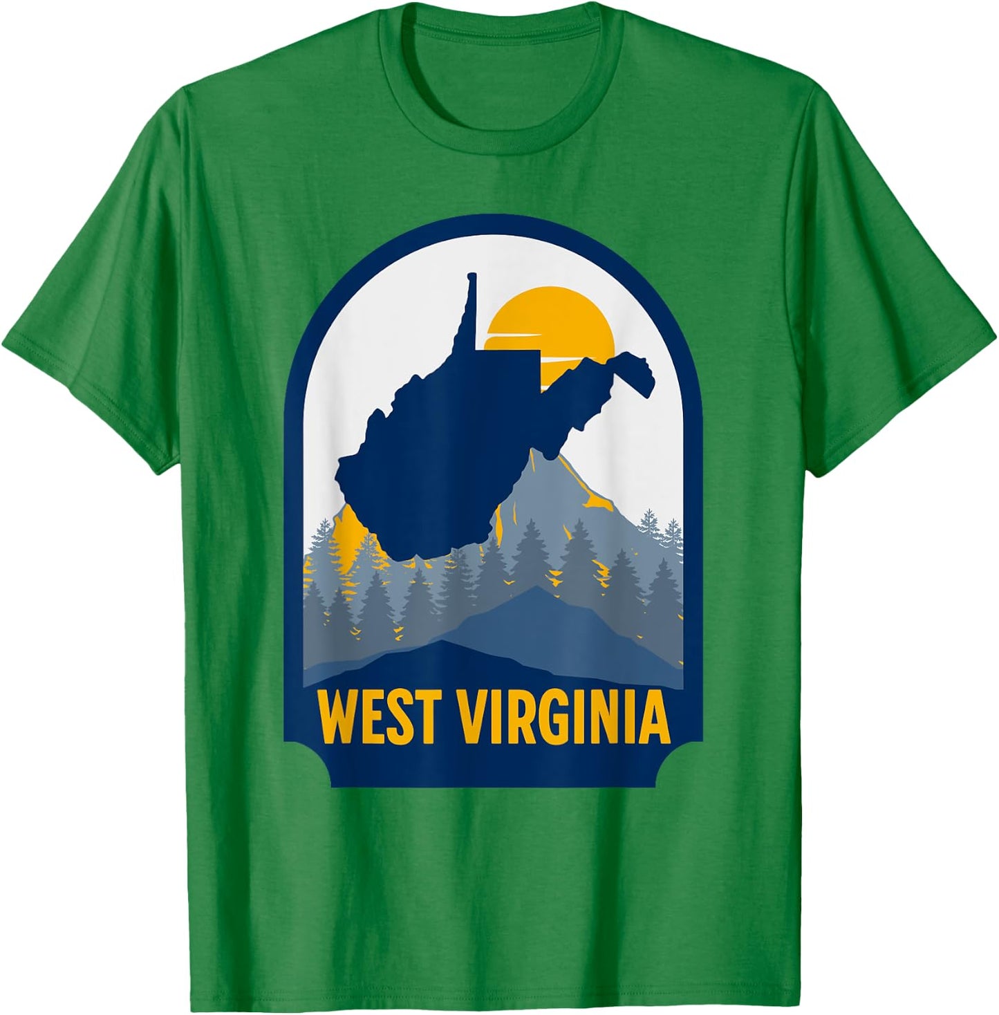 West Virginia Map Home T-Shirt - T-Shirt | Irish Green