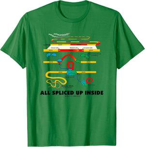 All Spliced Up Inside Mature RNA Gene Splicing Geek Humor T-Shirt - T-Shirt | Irish Green