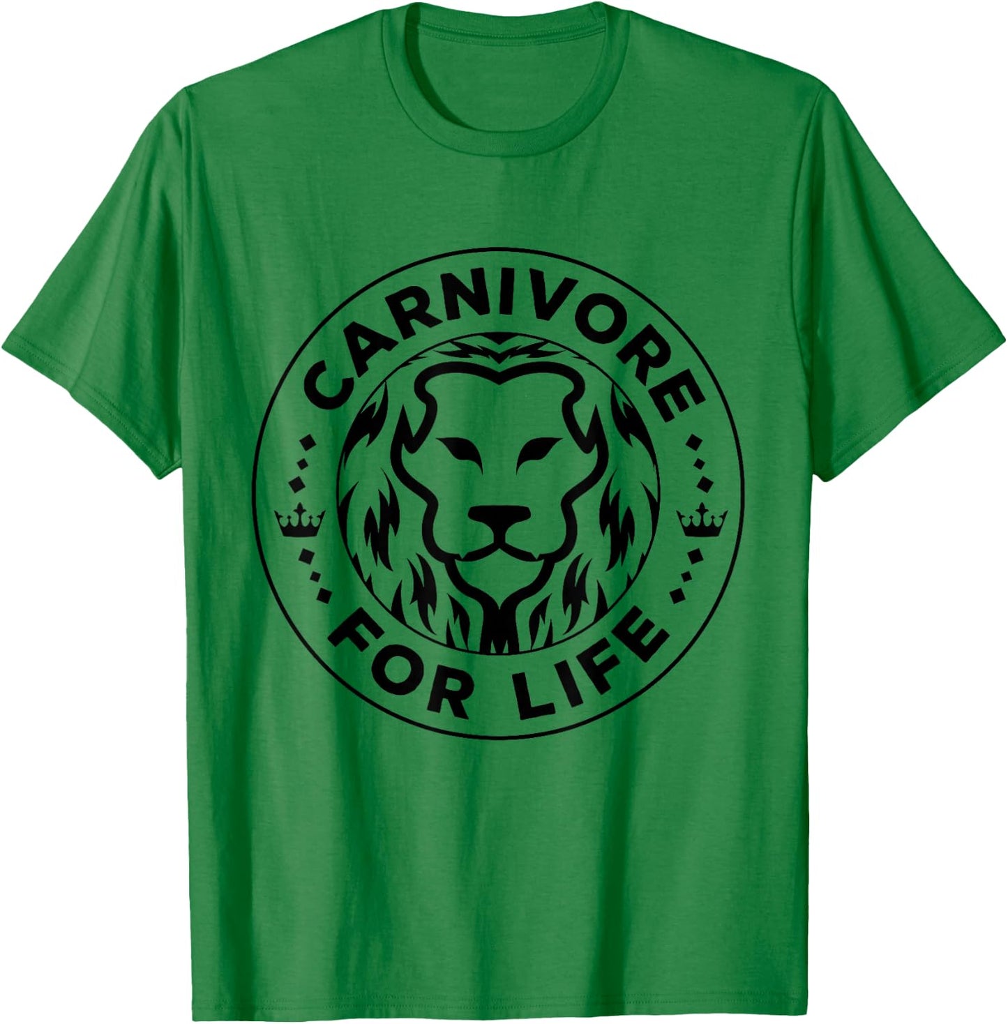 Carnivore Diet for Life Lion Carnivores Meat Ketogenic Lover T-Shirt - T-Shirt | Irish Green