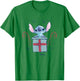 Lilo & Stitch - Christmas Stitch Candy Cane Gift T-Shirt - T-Shirt | Irish Green