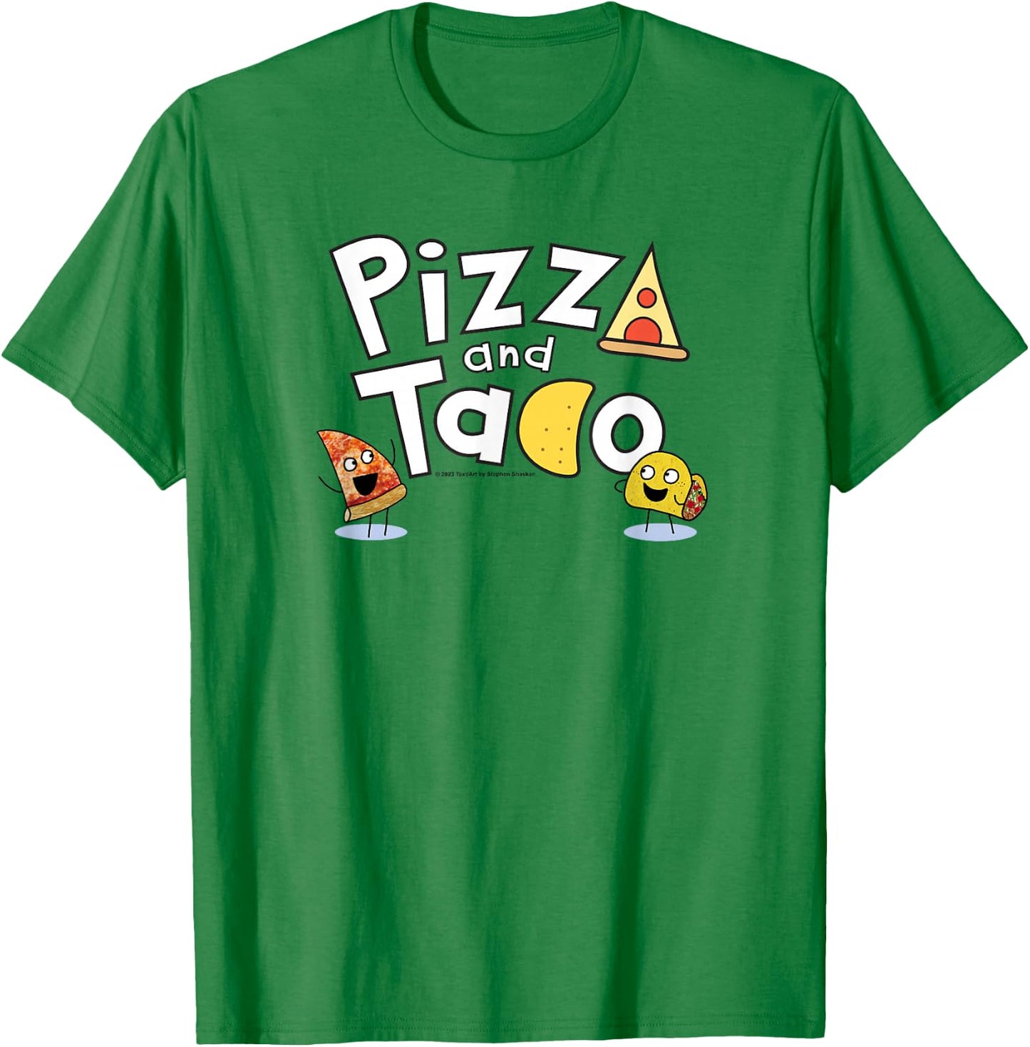 Pizza and Taco Logo T-Shirt - T-Shirt | Irish Green