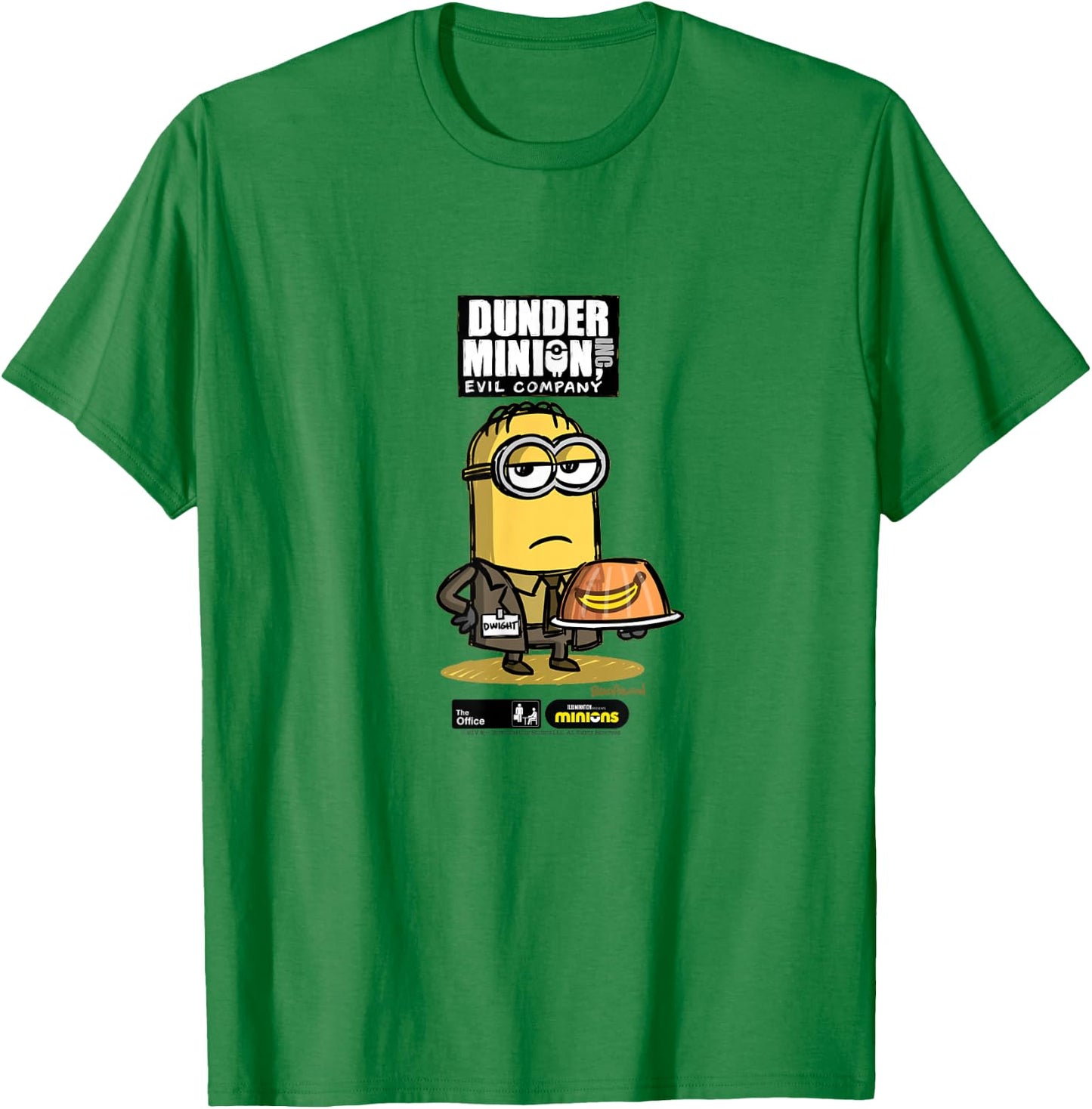 The Office X Minions Dwight T-Shirt - T-Shirt | Irish Green