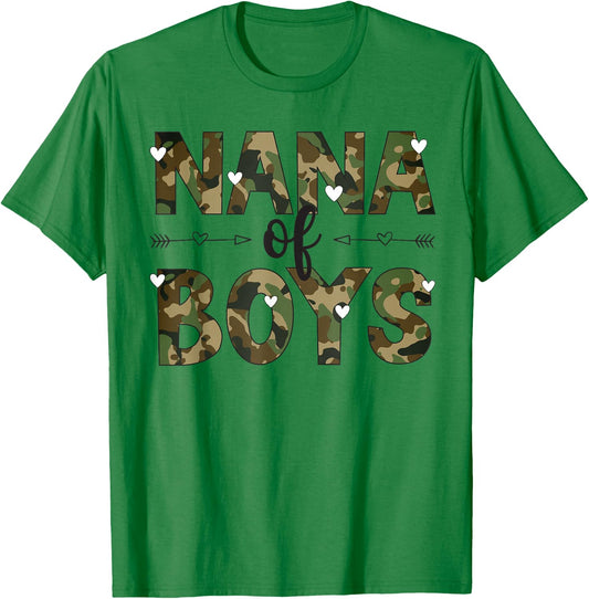 Nana Of Boys Nana Grandma Boy Nana T-Shirt - T-Shirt | Irish Green