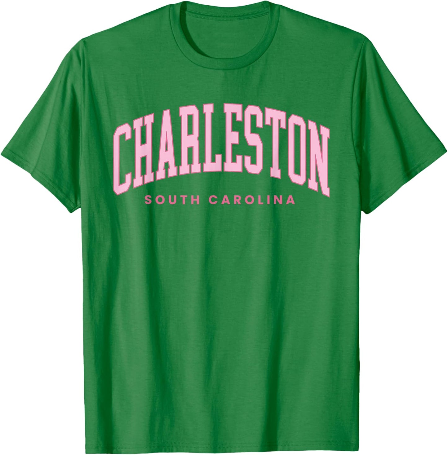 Retro Charleston SC Preppy Throwback Girls Souvenir T-Shirt - T-Shirt | Irish Green