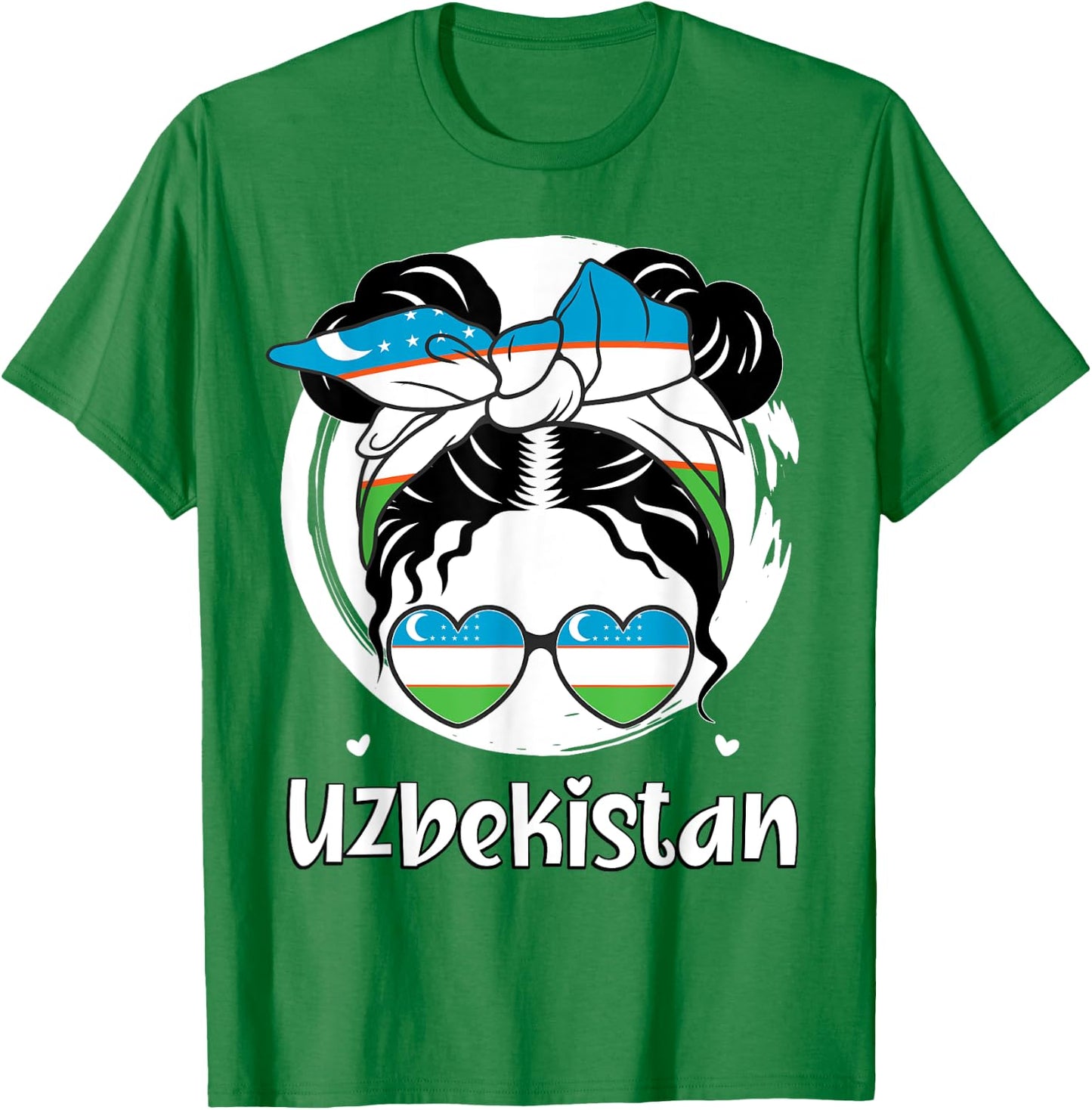 Uzbekistan, Uzbekistani Girl, Uzbekistan Flag, Uzbek Girl T-Shirt - T-Shirt | Irish Green