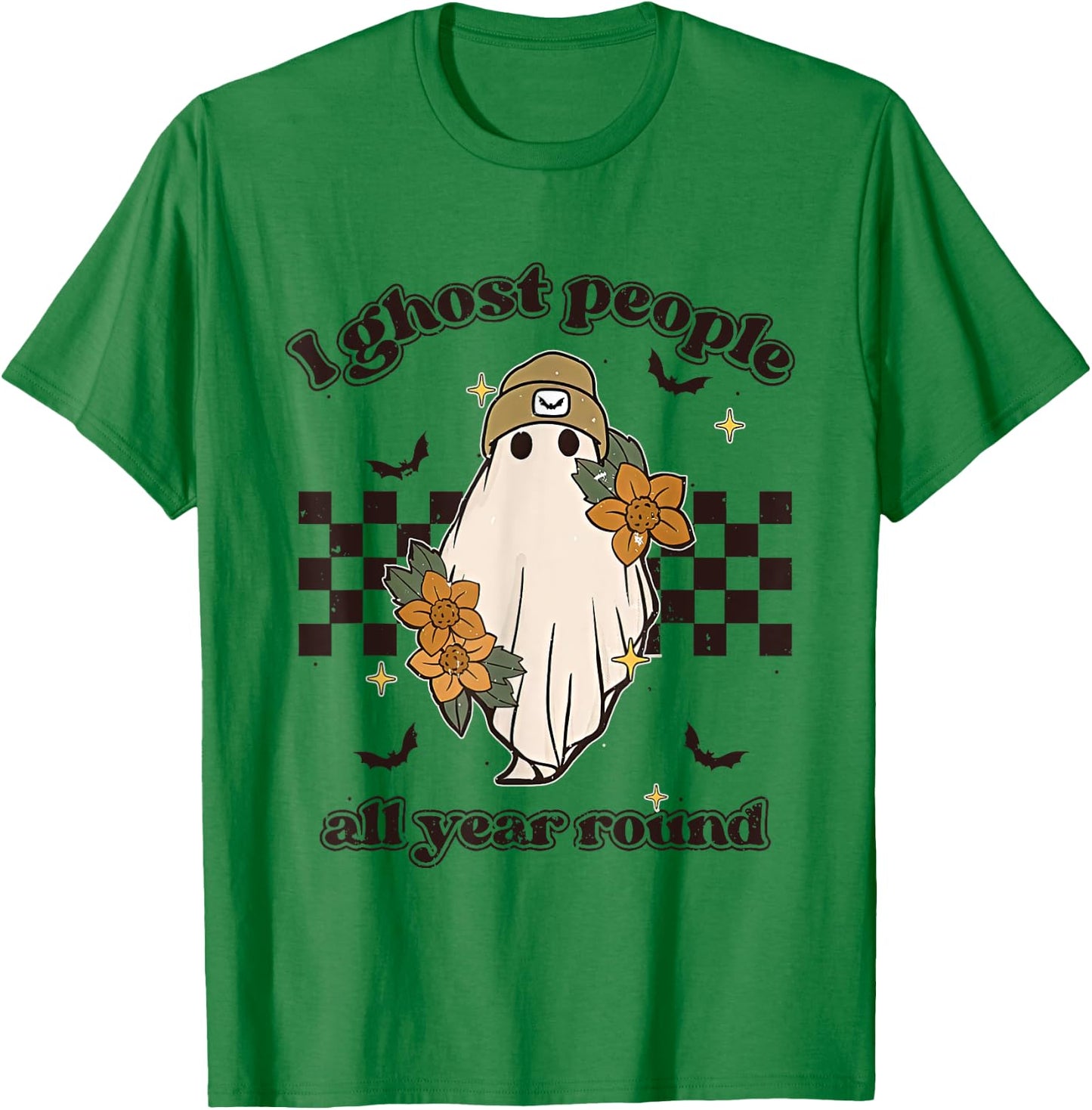 I Ghost People Year Round Cool Ghost Halloween Funny Costume T-Shirt - T-Shirt | Irish Green