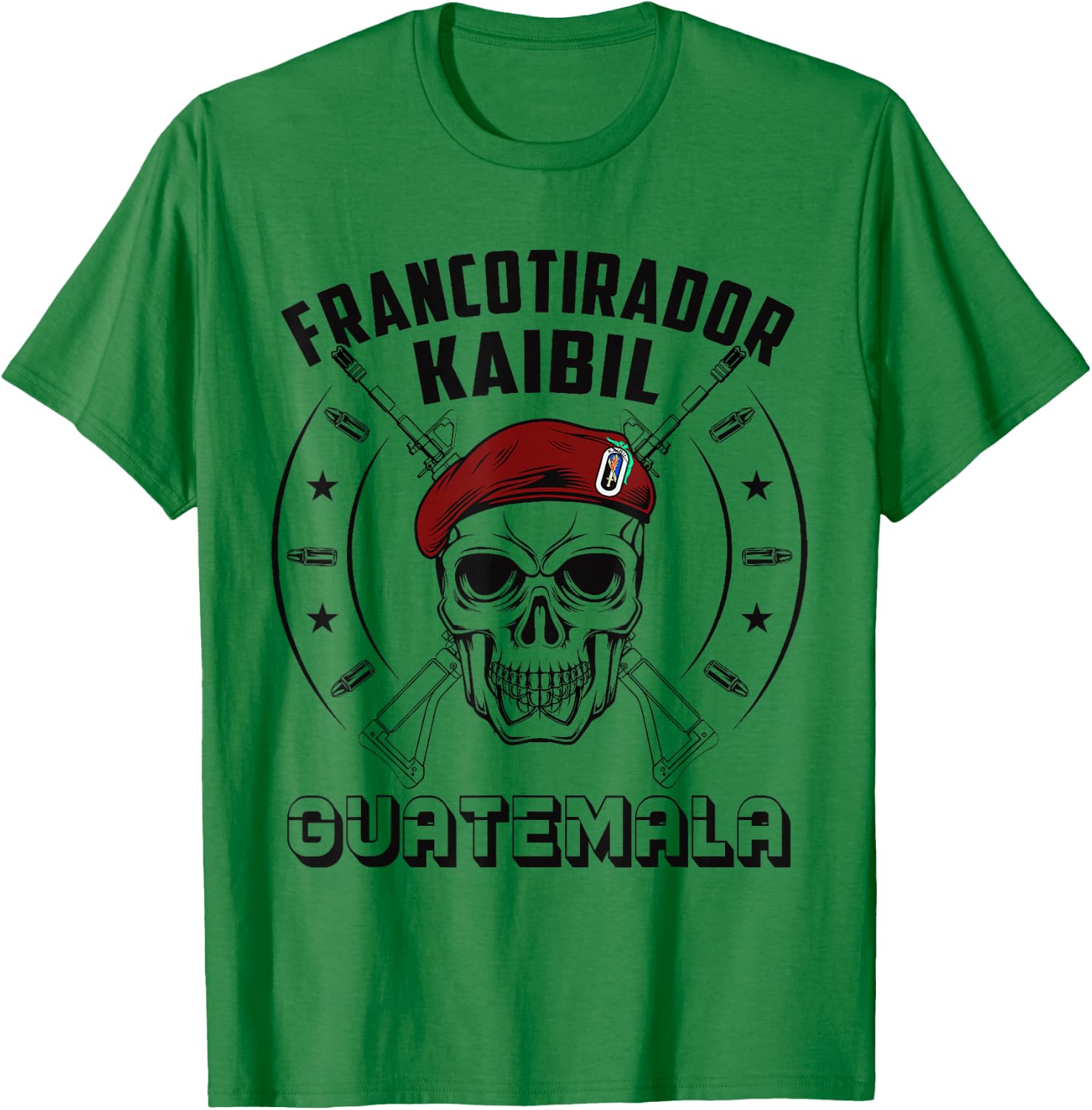 Francotirador Kaibil Guatemala Fuerzas Especiales T-Shirt - T-Shirt | Irish Green