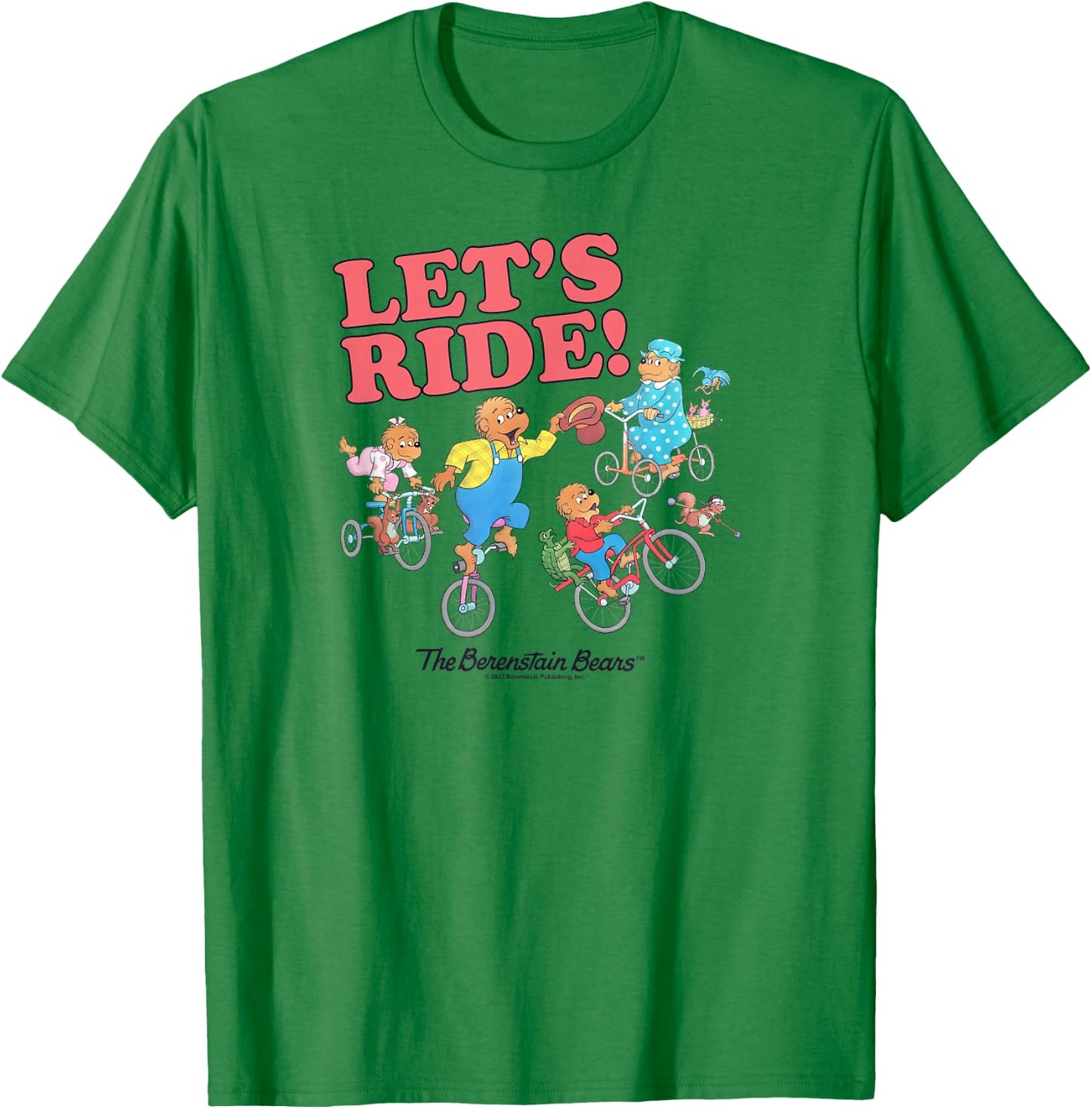 The Berenstain Bears The Berenstain Bears Let's Ride T-Shirt - T-Shirt | Irish Green