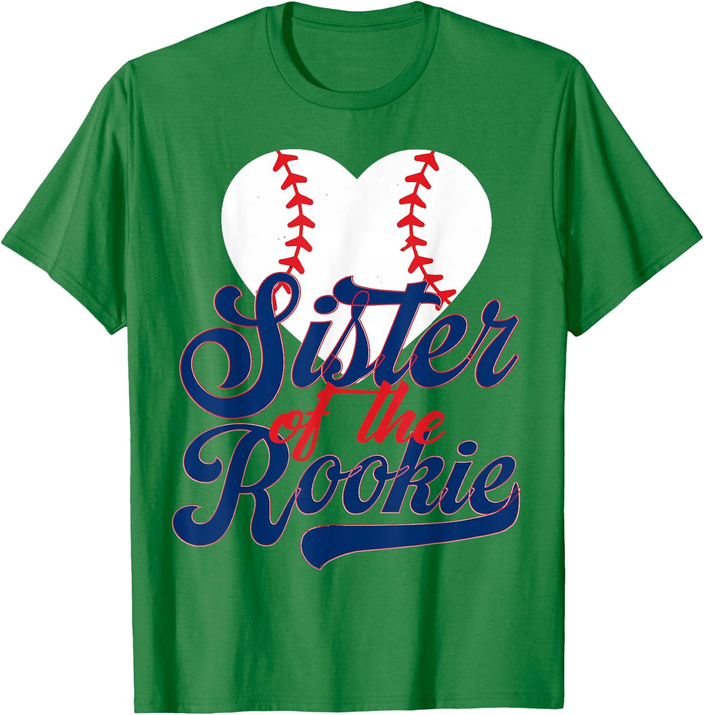 Sister of the rookie baseball toddler 1st Birthday Baseball T-Shirt - T-Shirt | Irish Green
