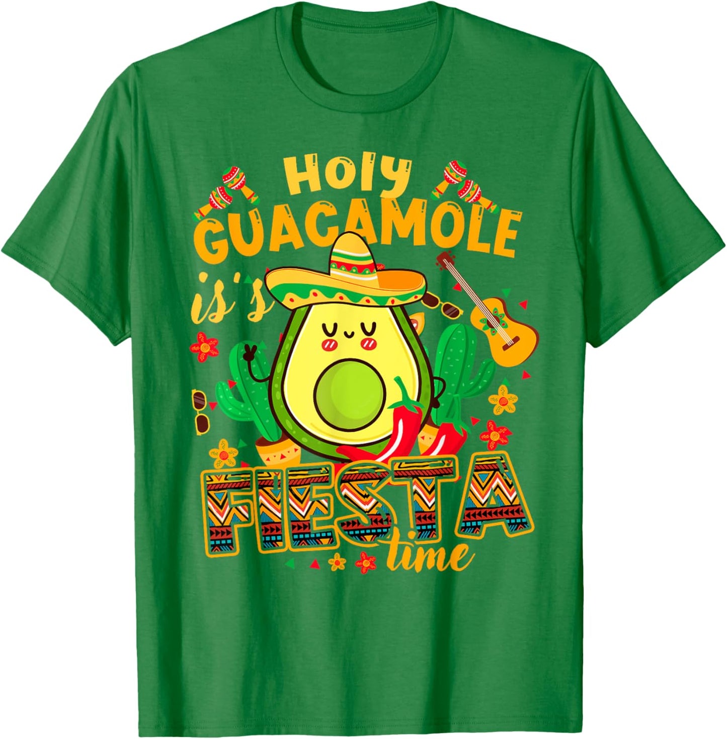 Cinco De Mayo Holy Guacamole Fiesta Shirt Funny Kids Women T-Shirt - T-Shirt | Irish Green