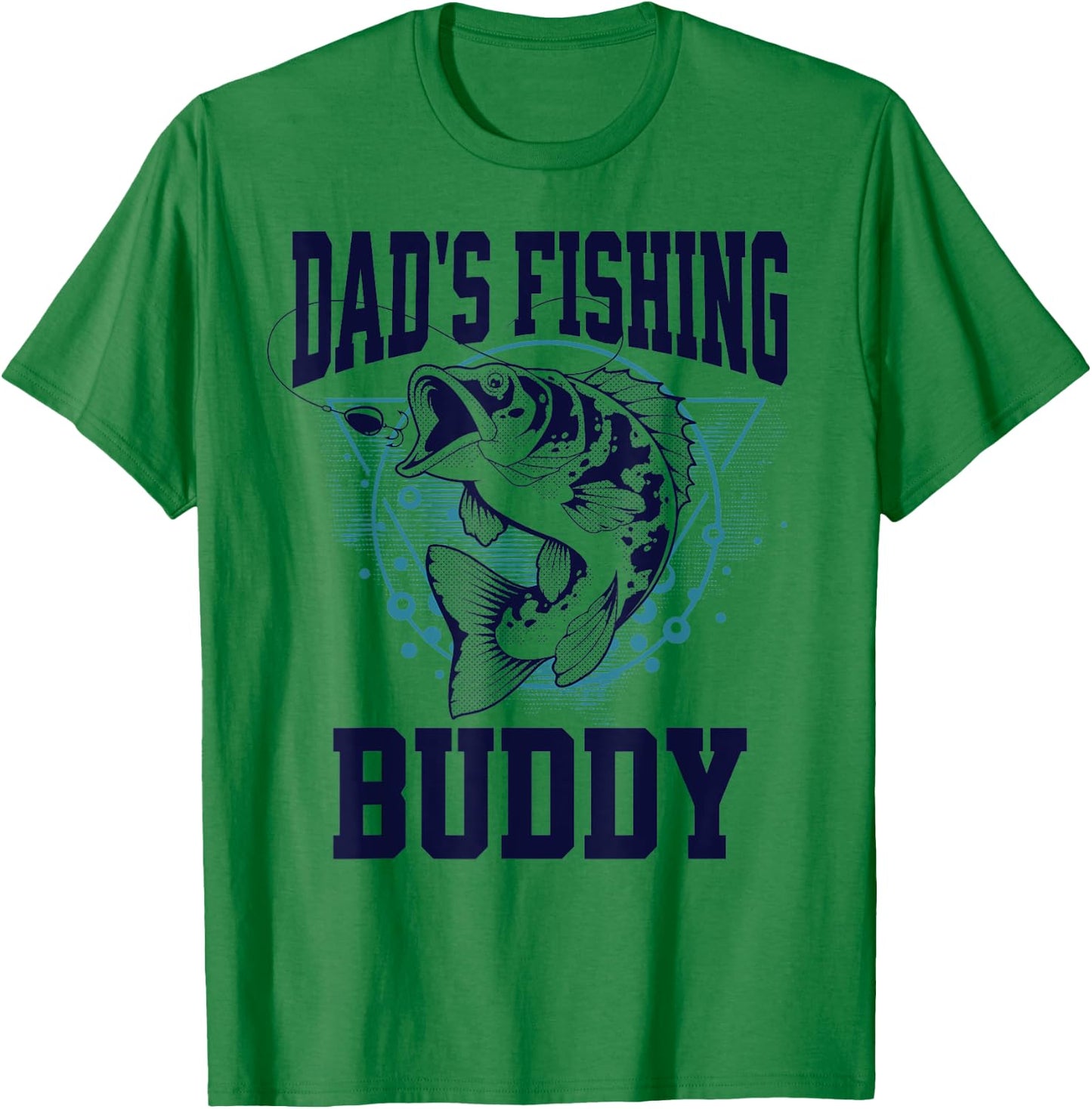Funny Fishing Dad's Fishing Buddy Outdoors T-Shirt - T-Shirt | Irish Green