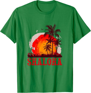 Shaloha Aloha Hawaii Jewish Hawaiian Kosher Travel T-Shirt - T-Shirt | Irish Green