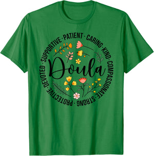 Doula Appreciation Birth Doula Postpartum Doula Doulas T-Shirt - T-Shirt | Irish Green