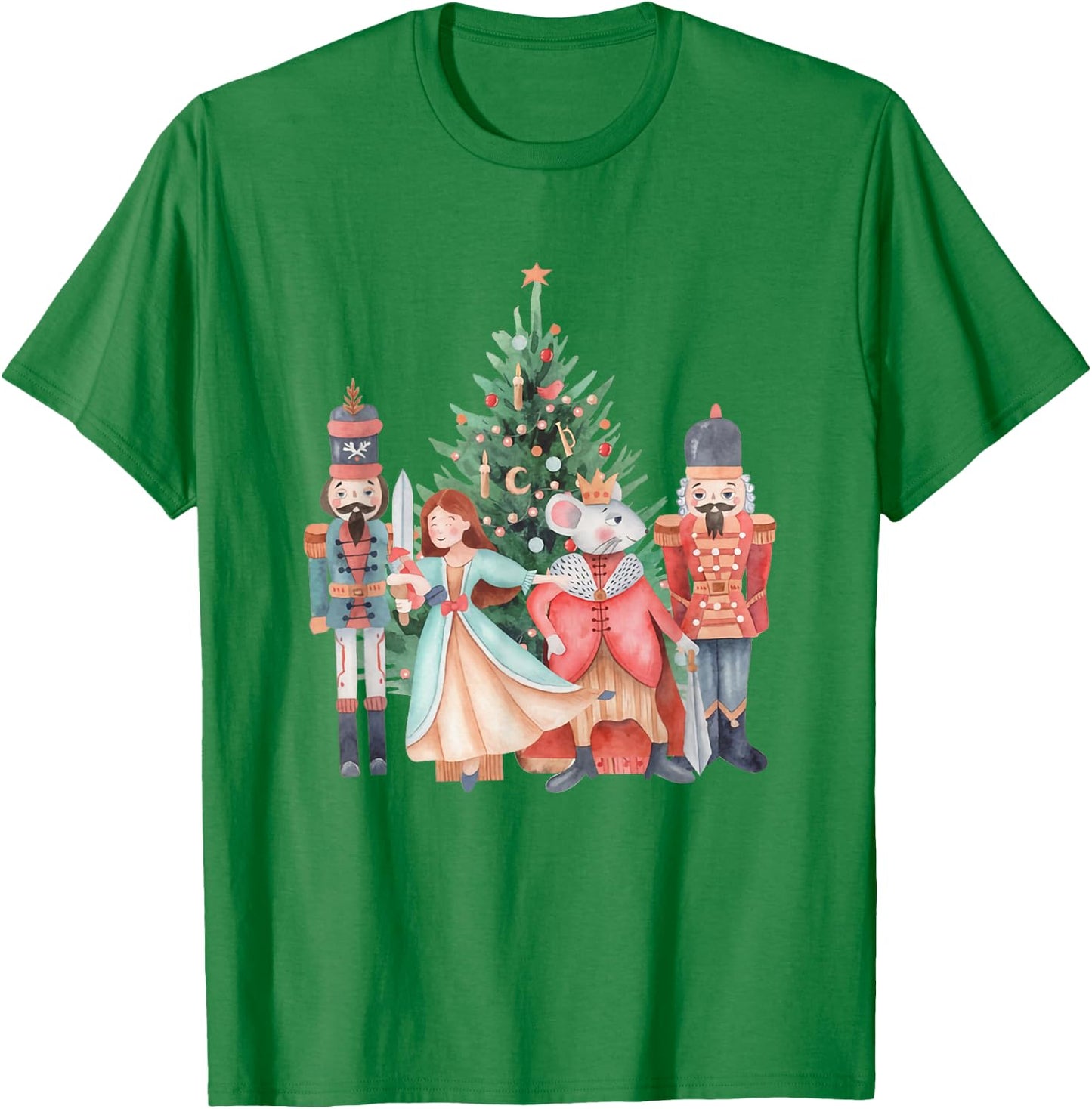 Retro Nutcracker Christmas Sugar Plum Fairy Holiday Women T-Shirt - T-Shirt | Irish Green