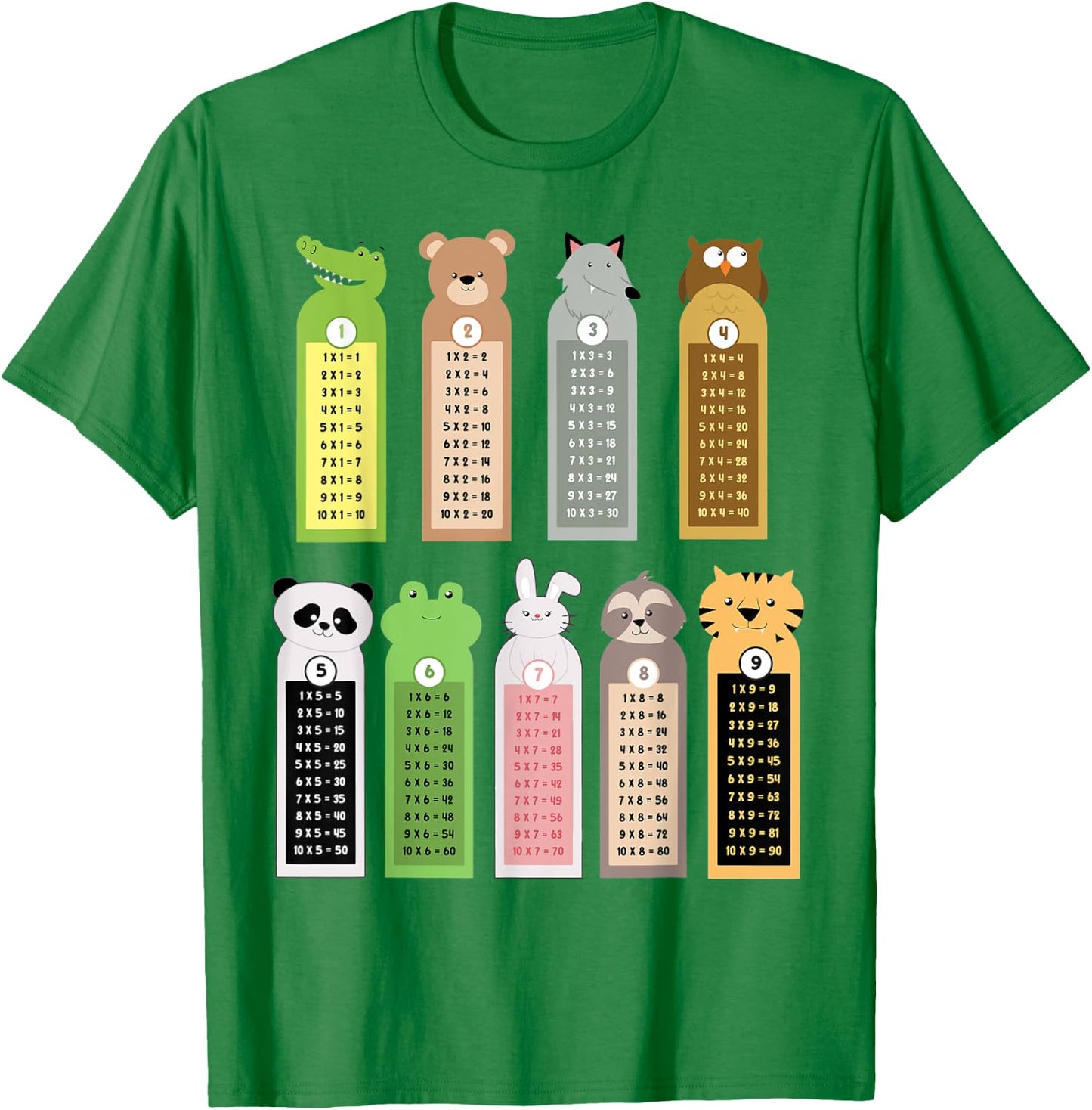 Maths Day Costume Idea for Kids & Teacher Numbers Maths T-Shirt - T-Shirt | Irish Green