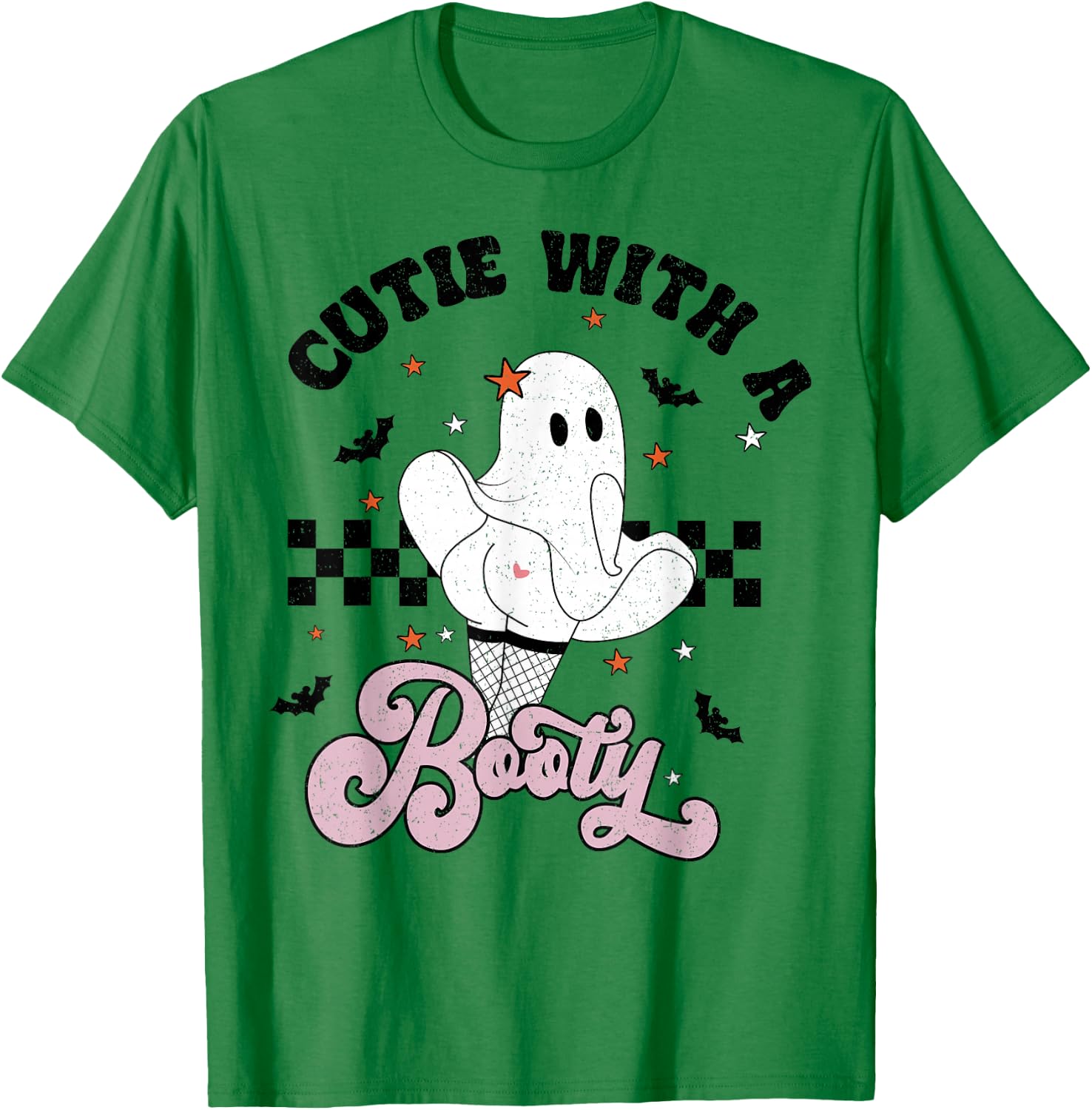 Cutie With A Booty Funny Halloween Costume Ghost Men Women T-Shirt - T-Shirt | Irish Green