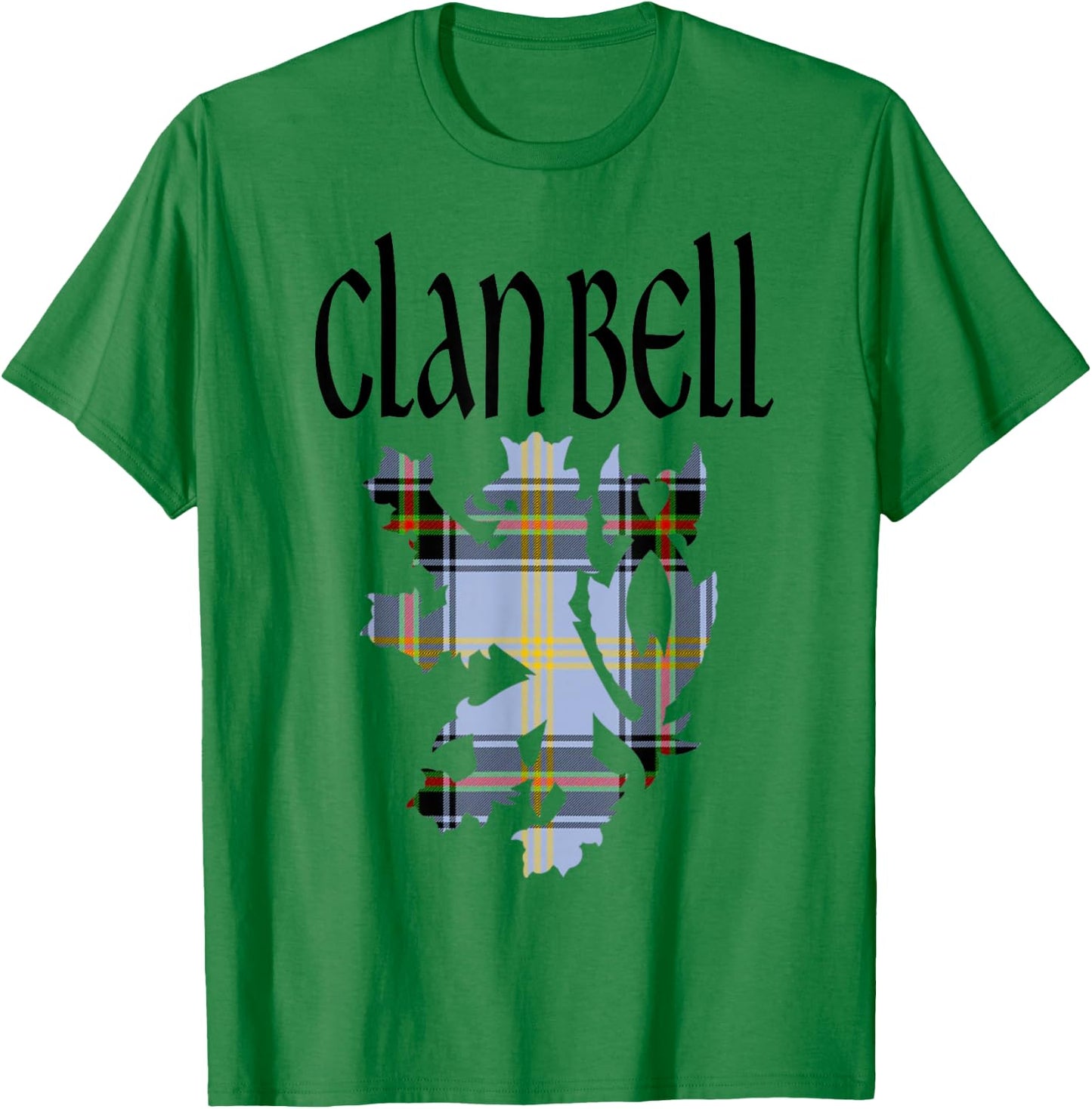 Clan Bell of the Borders Tartan Scottish Family Name Pride T-Shirt - T-Shirt | Irish Green
