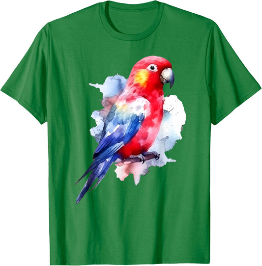 Rosella Parrot Birds Lover Design T-Shirt - T-Shirt | Irish Green